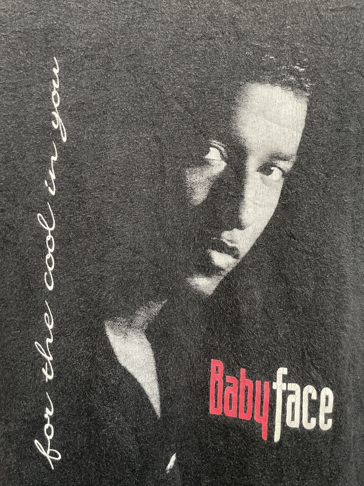 Rap Tees × Vintage Vintage Babyface For The Cool In You 1994 Japan Tour T-Shirt Size US L / EU 52-54 / 3 - 9 Thumbnail