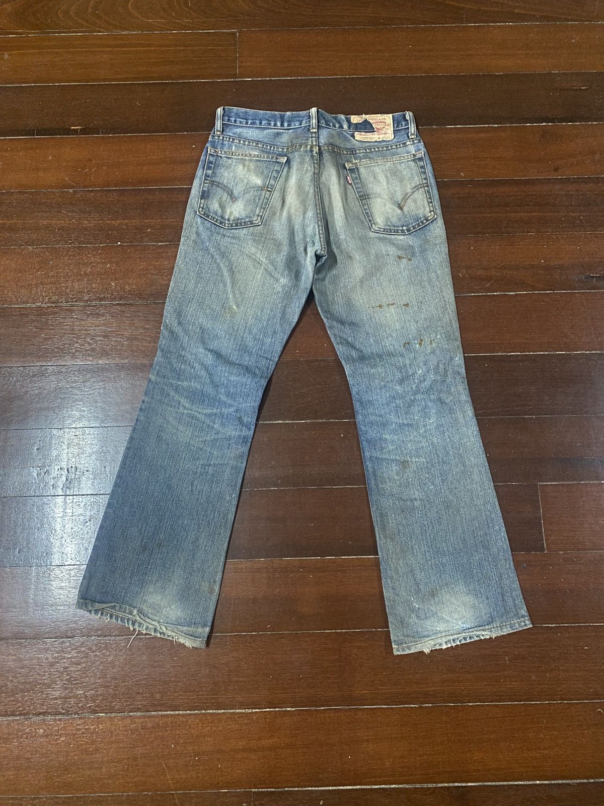 Levi's Faded Vintage Levi’s 517 Flares distressed bootcut wide leg Size US 32 / EU 48 - 10 Thumbnail