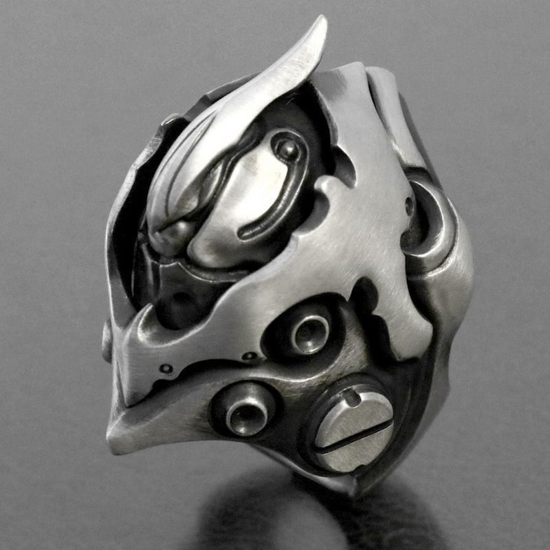 Jewelry CyberpunkJewelry Rings Open Size Chrome Ring (Size 7-13) Size ONE SIZE - 2 Thumbnail