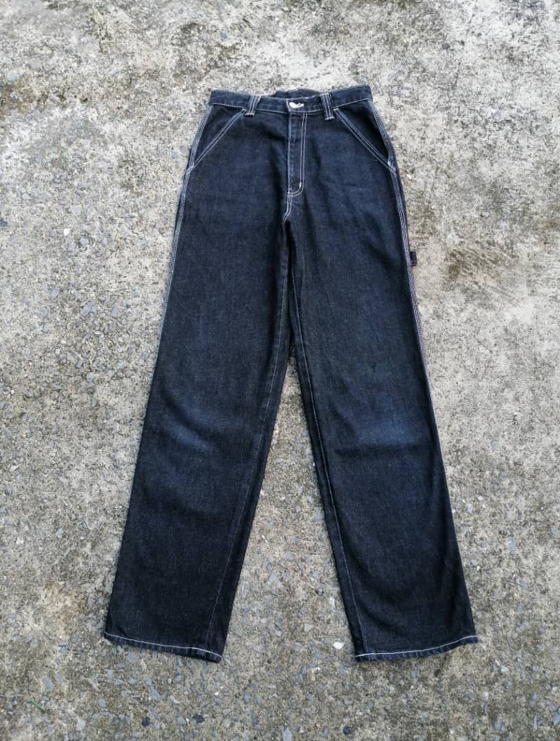 Japanese Brand Betty Smith Made In Japan Carpenter Black Jeans Size US 26 / EU 42 - 2 Thumbnail