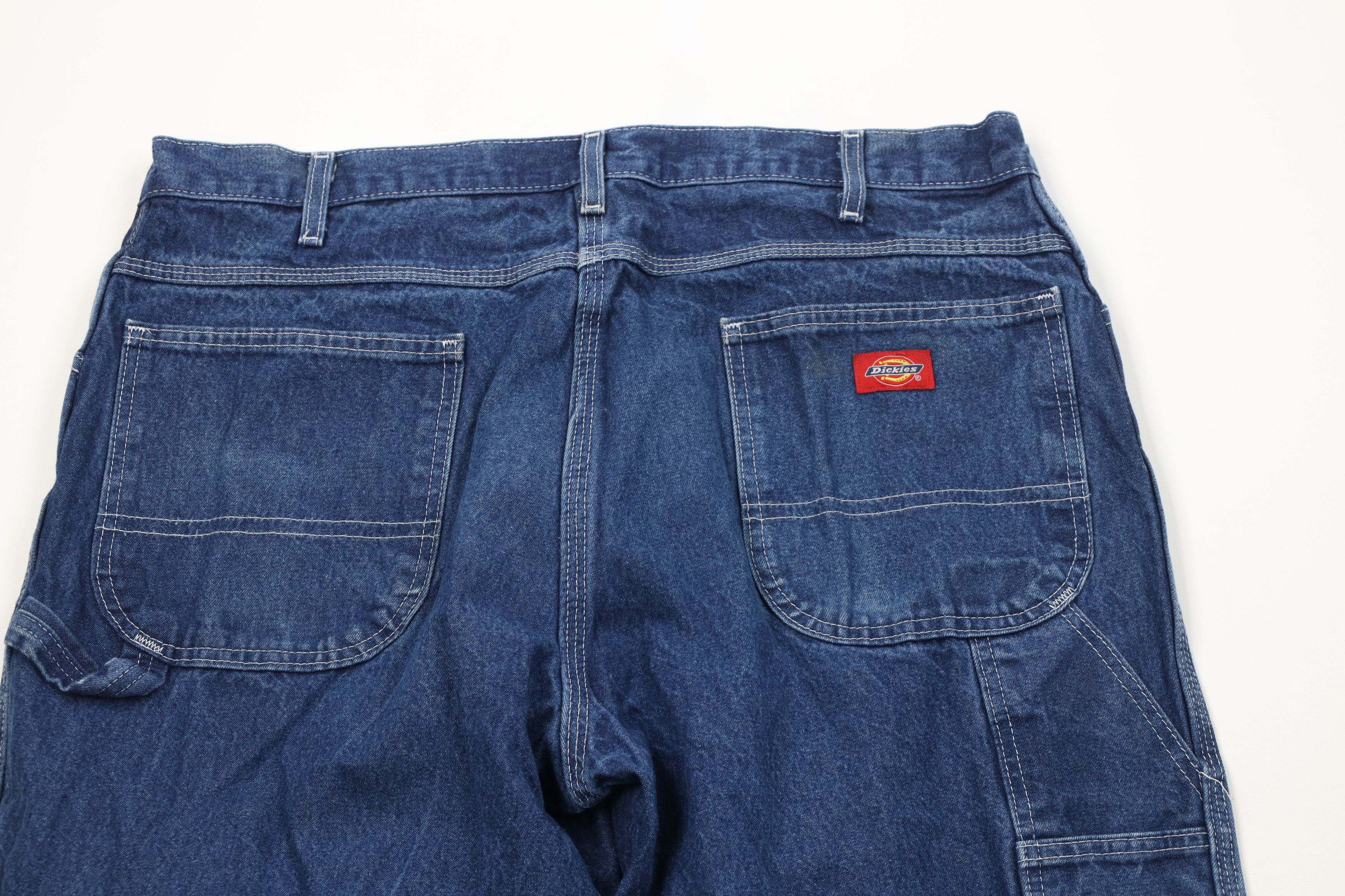 Dickies Vintage Y2K Dickies Wide Leg Dungaree Denim Jeans Cotton Size US 38 / EU 54 - 9 Thumbnail