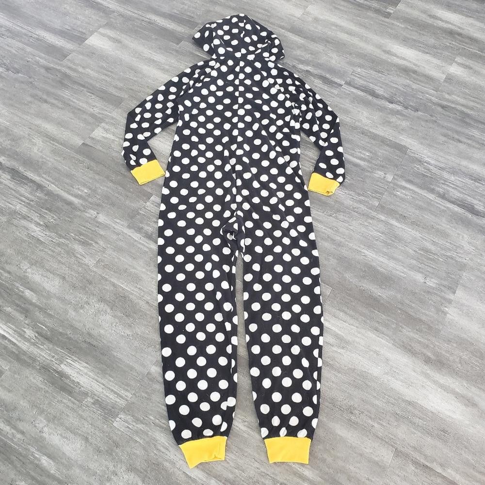 Joe Boxer Black Polka Dot Duck JB Pajama Onesie Size ONE SIZE - 4 Thumbnail