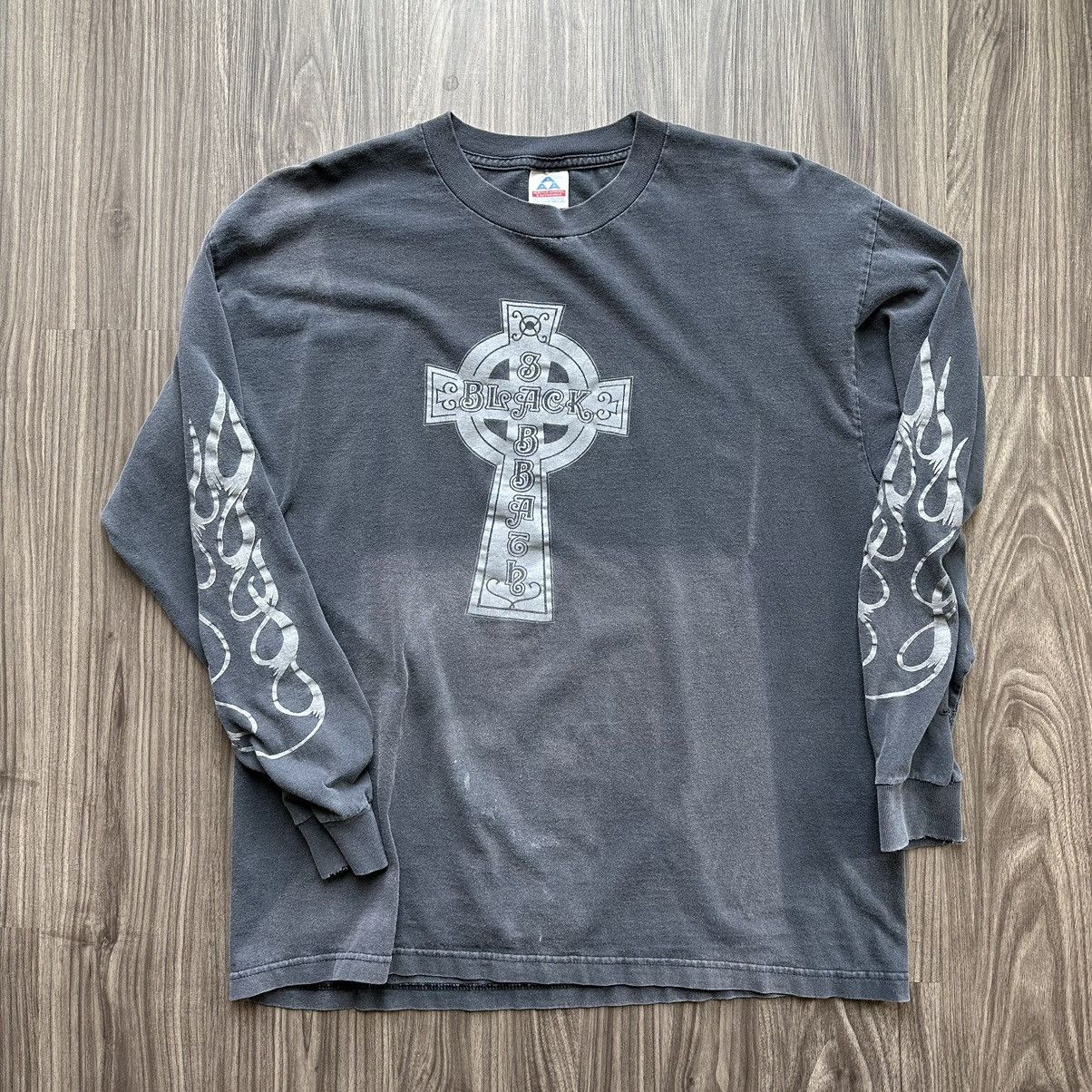 image of Band Tees x Vintage 1990S Vintage Black Sabbath Cross Longsleeves, Men's (Size XL)