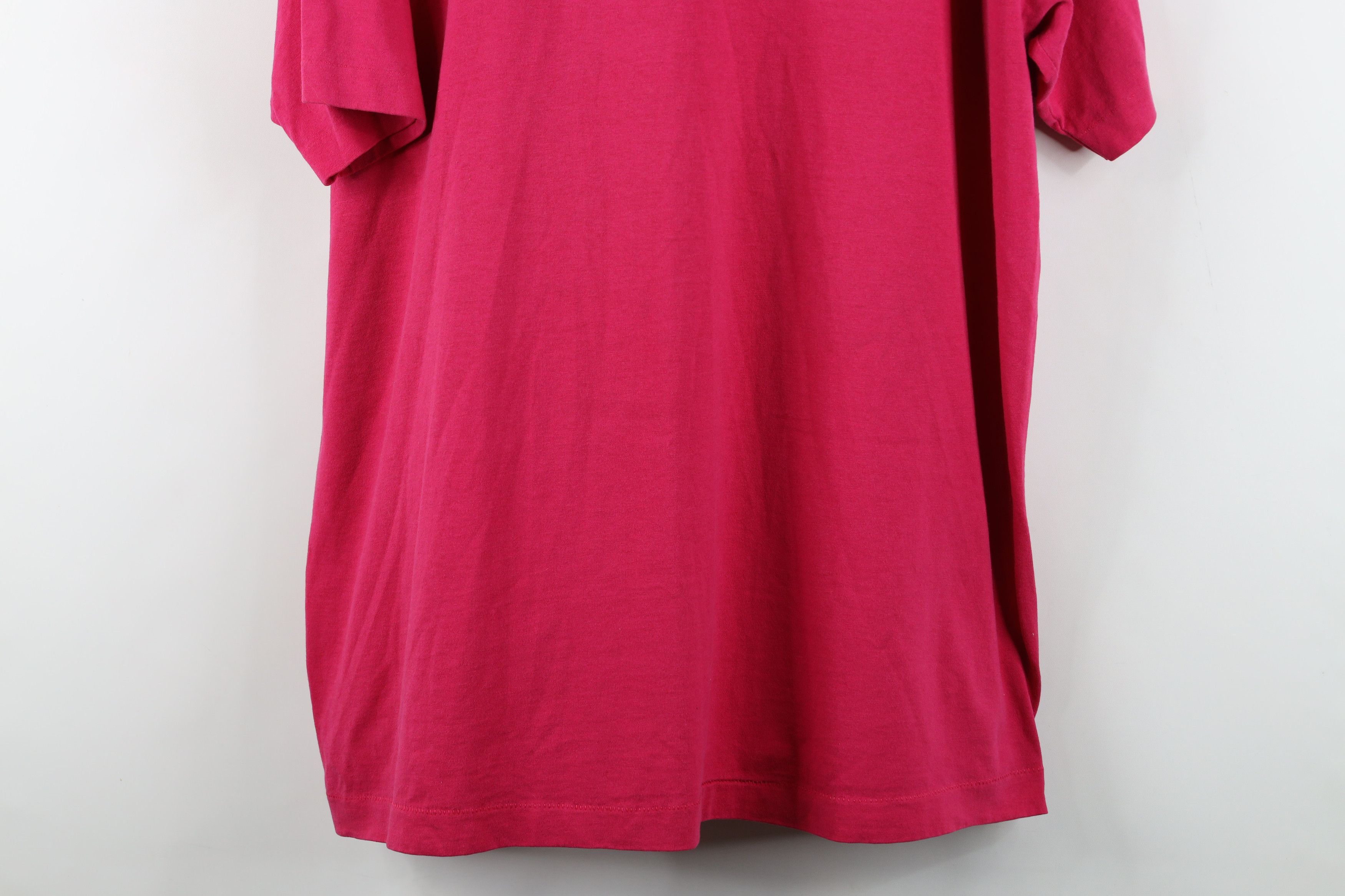 Vintage Vintage 90s Streetwear Short Sleeve T-Shirt Pink Cotton Size US XXL / EU 58 / 5 - 3 Thumbnail