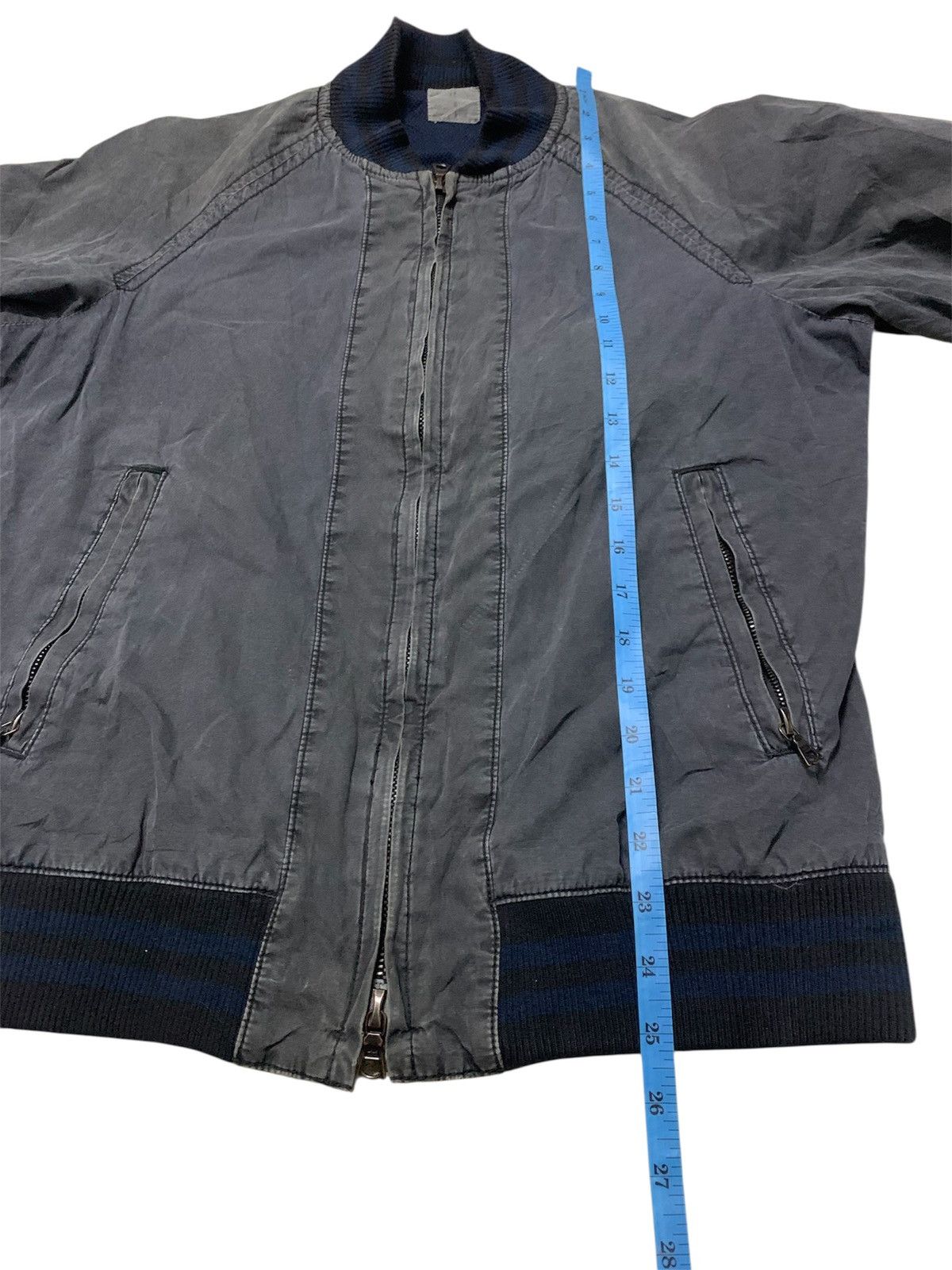 United Arrows Washed effects bomber jacket grey colour Size US M / EU 48-50 / 2 - 3 Thumbnail