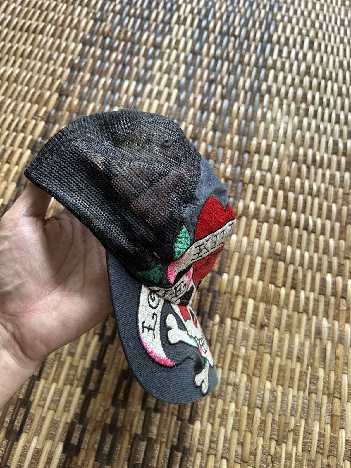 Japanese Brand × Kapital × Vintage Ed Hardy Skull Vintage Hats Rare Size ONE SIZE - 3 Thumbnail