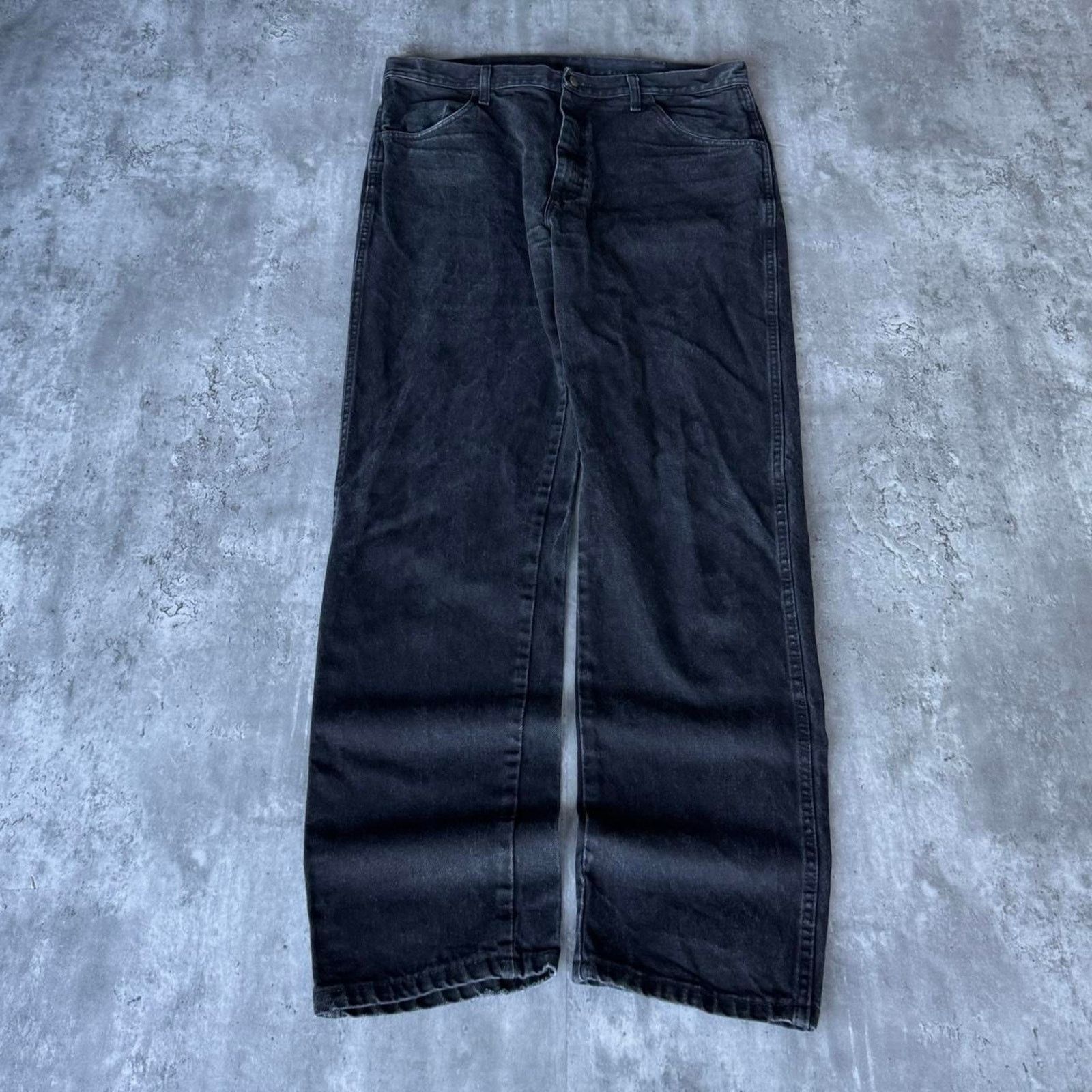 Japanese Brand × Vintage Vintage Y2K Faded Black Grunge Opium Essential Denim Jeans Size US 37 - 2 Thumbnail