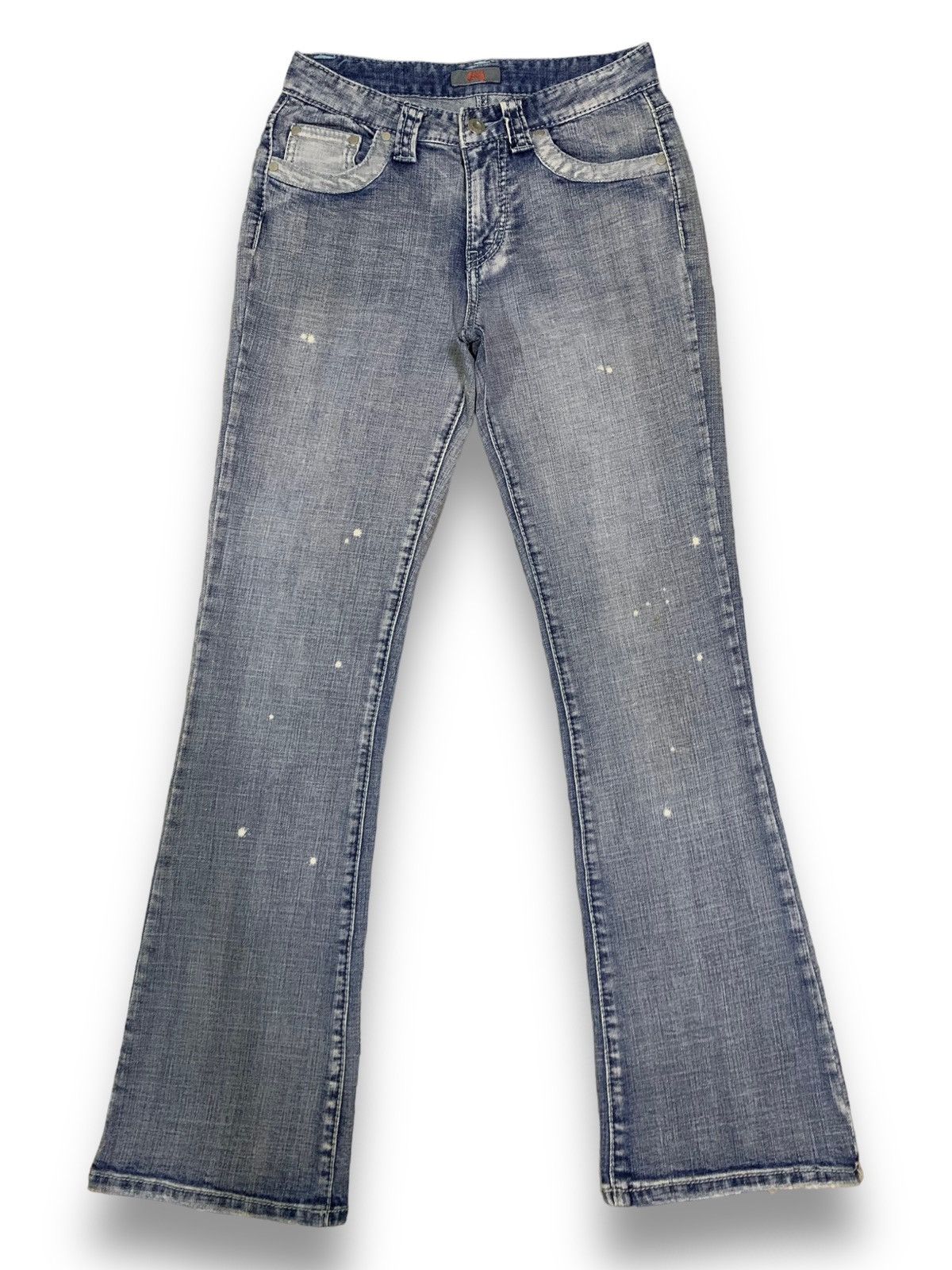 image of Hysteric Glamour Vintage Japanese Oo Lala Sasson Blue Washed Flare Jeans, Women's (Size 26)