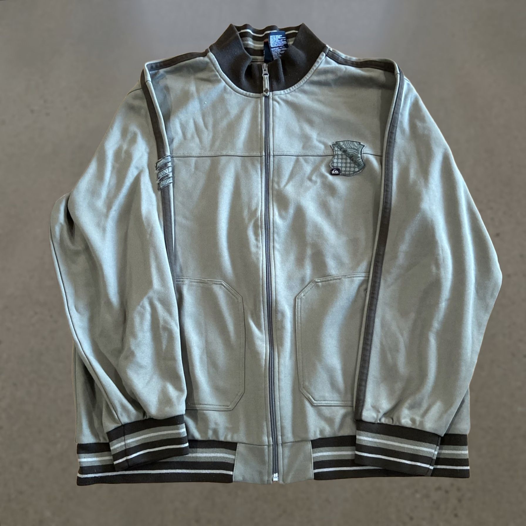 Quiksilver VINTAGE Quiksilver Windbreaker Jacket Mens 2XL Olive Green Solid Zipper Pockets Logo Embroidered 90s Retro Outdoor Windproof Full Zip Size US XXL / EU 58 / 5 - 1 Thumbnail