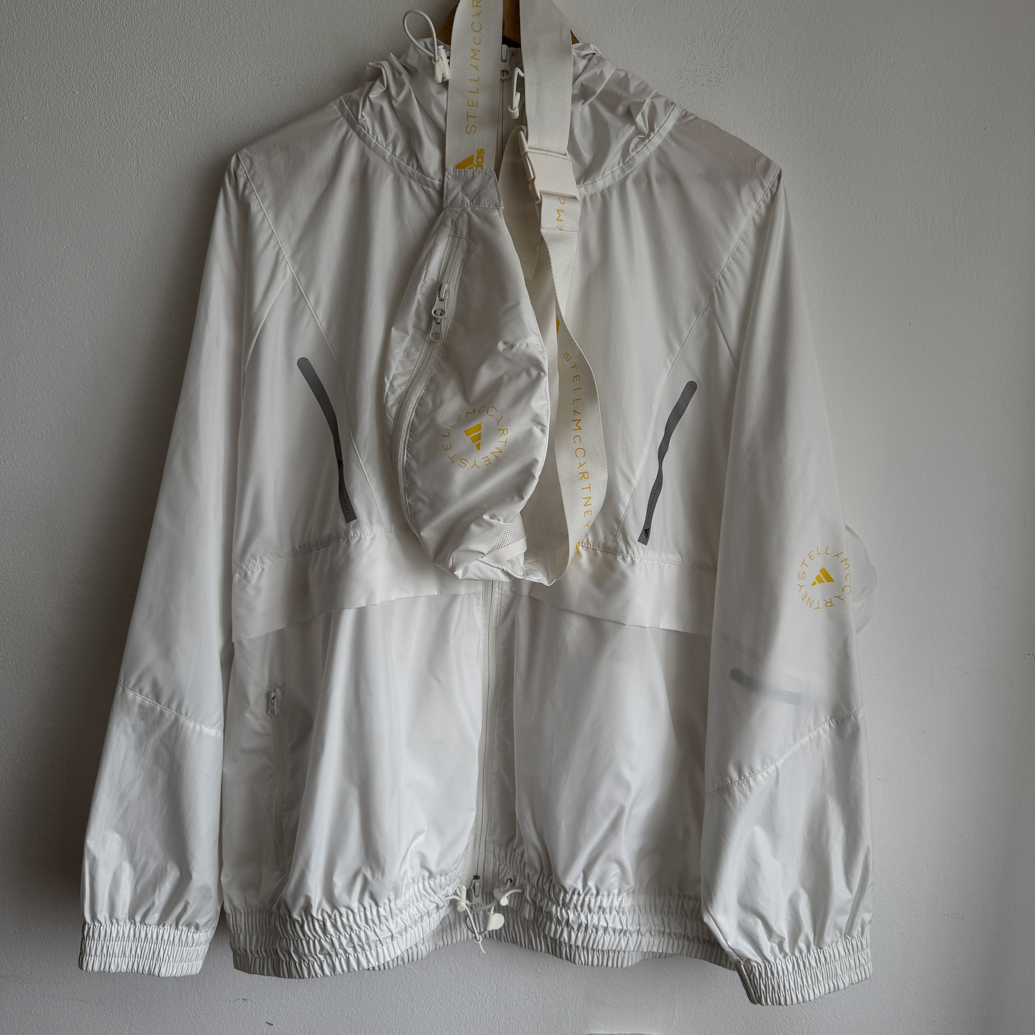 Adidas × Stella McCartney Adidas x Stella McCartney Womens Windbreaker Hooded Jacket Size XL / US 12-14 / IT 48-50 - 9 Thumbnail