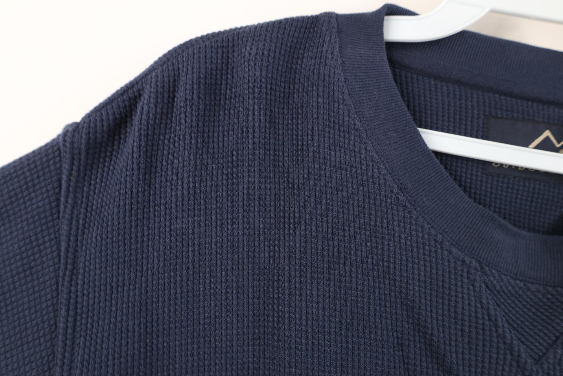 Vintage Deadstock Vintage 90s Y2K Waffle Knit Long Sleeve T-Shirt Size US M / EU 48-50 / 2 - 8 Thumbnail
