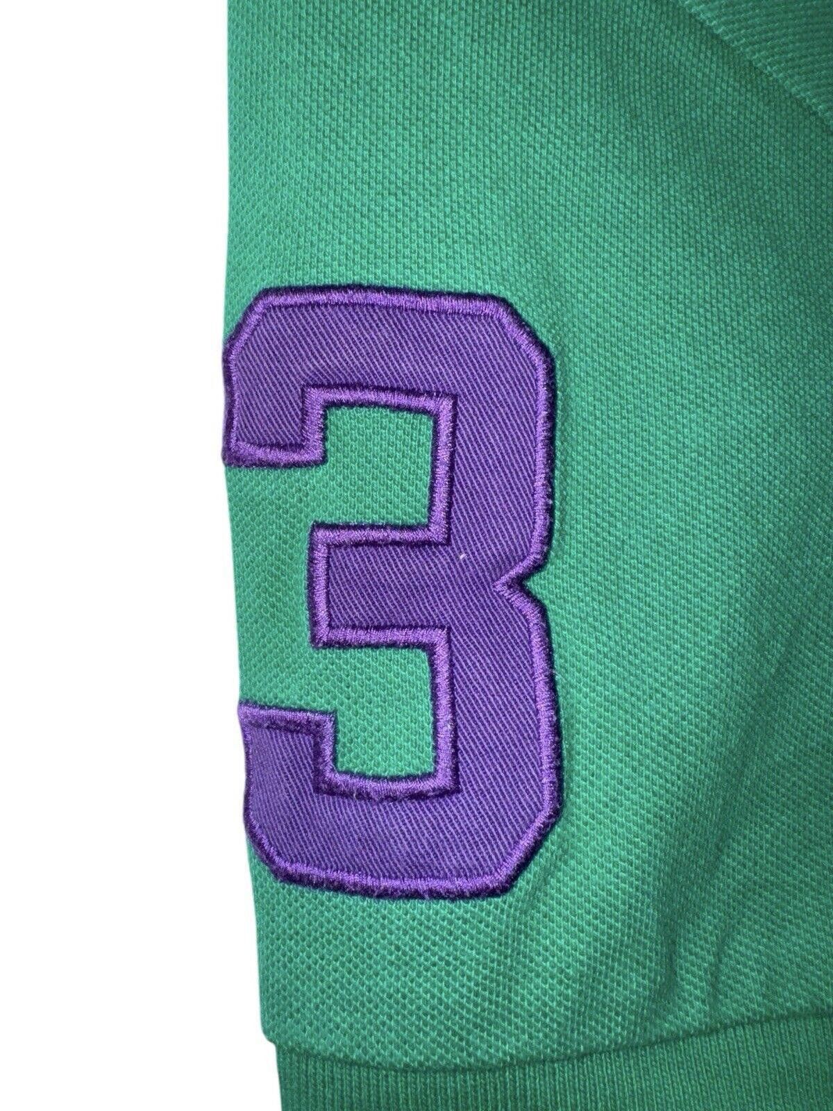 Polo Ralph Lauren Polo Ralph Lauren Green Purple Big Pony #3 Polo Shirt M Size US M / EU 48-50 / 2 - 4 Thumbnail