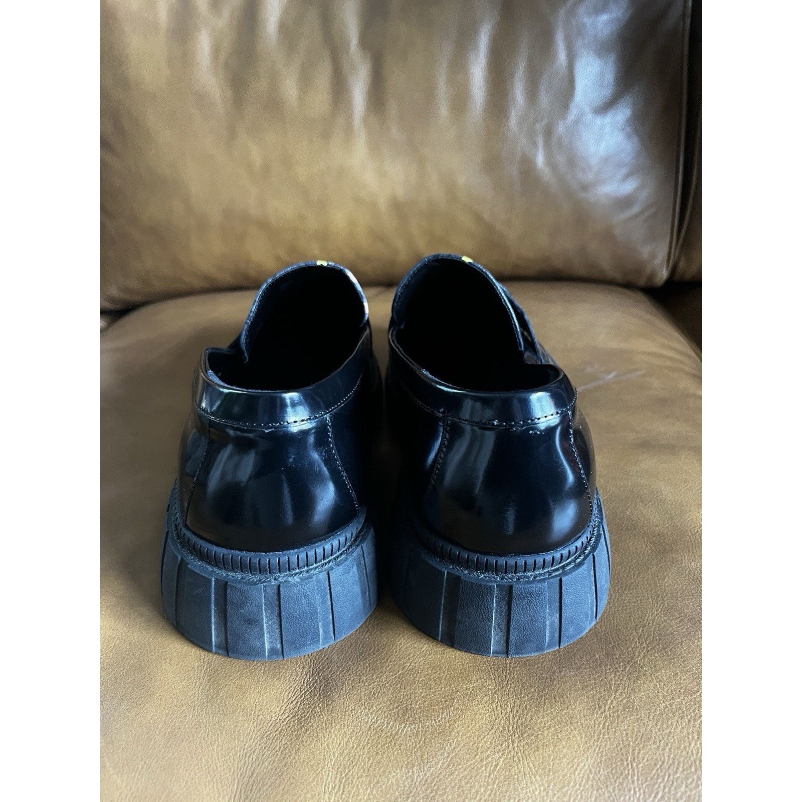 Aldo Looney Toons x Aldo Black Faux Leather Loafers Shoes Sz 13 Size US 13 / EU 46 - 6 Thumbnail
