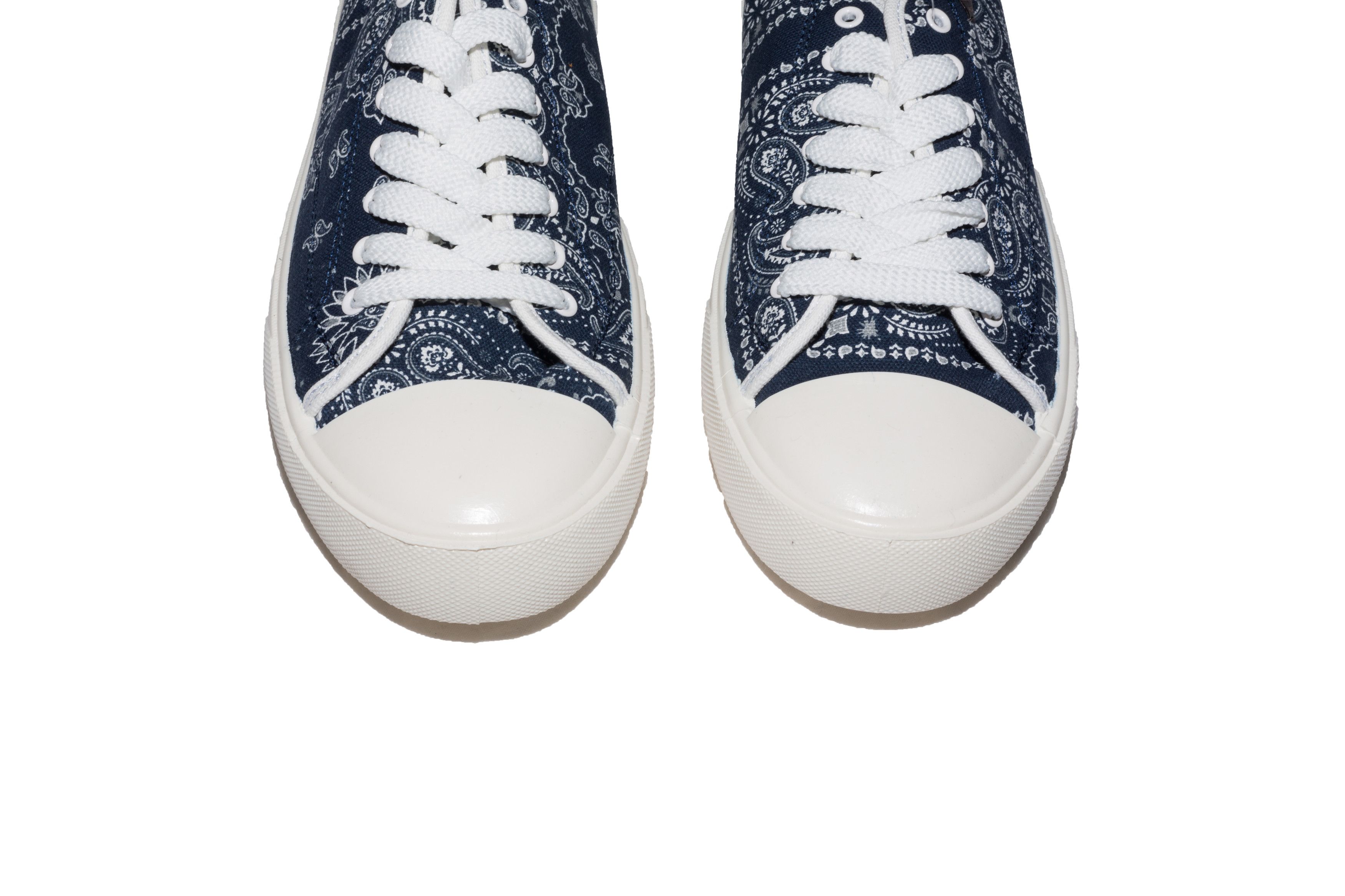 Maison MIHARA YASUHIRO Navy Paisley Lace Up Court Shoes Size US 10 / EU 43 - 3 Thumbnail