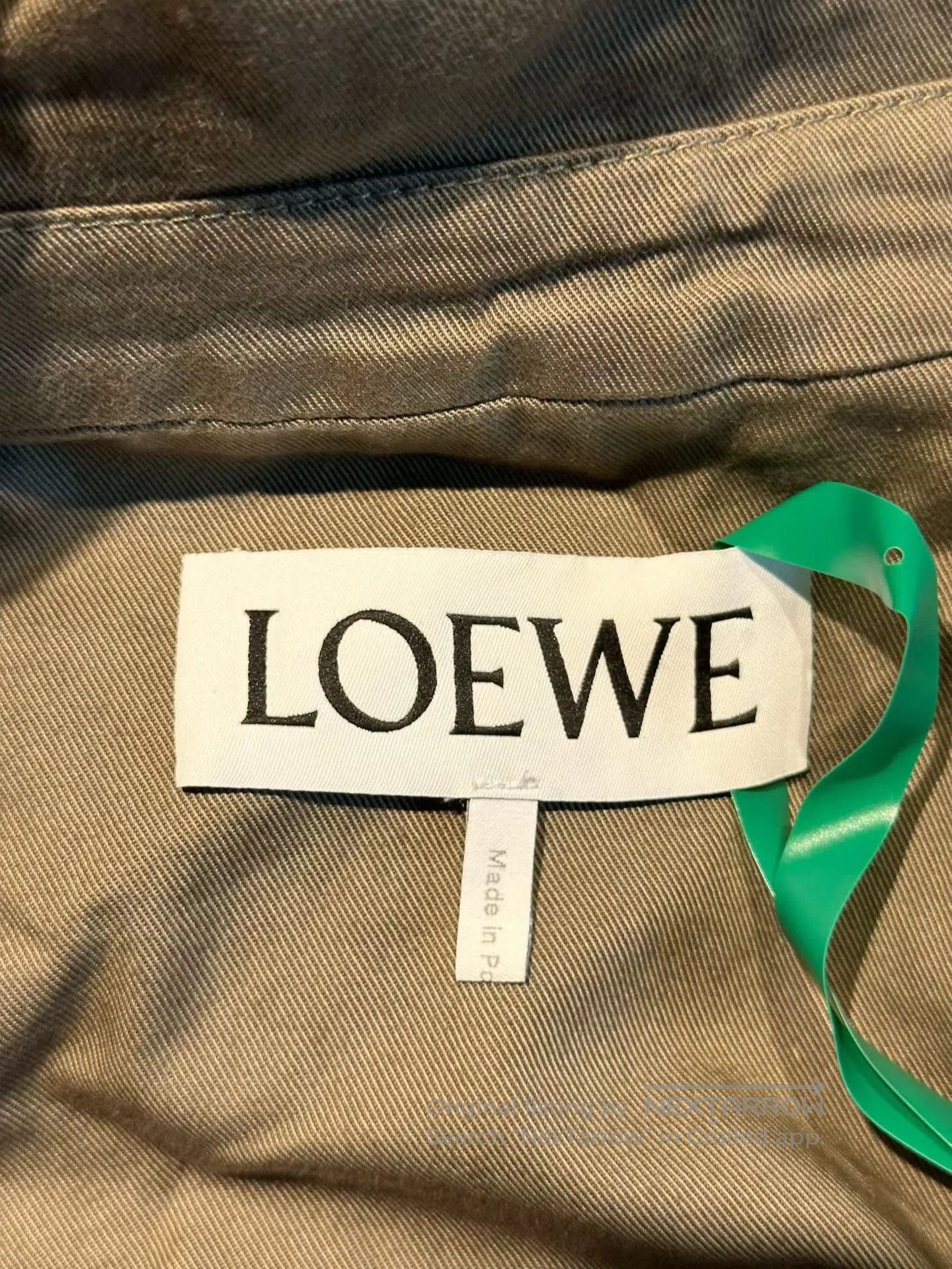 Loewe Loewe Khaki Leather Patch Jacket| Size US M / EU 48-50 / 2 - 3 Thumbnail