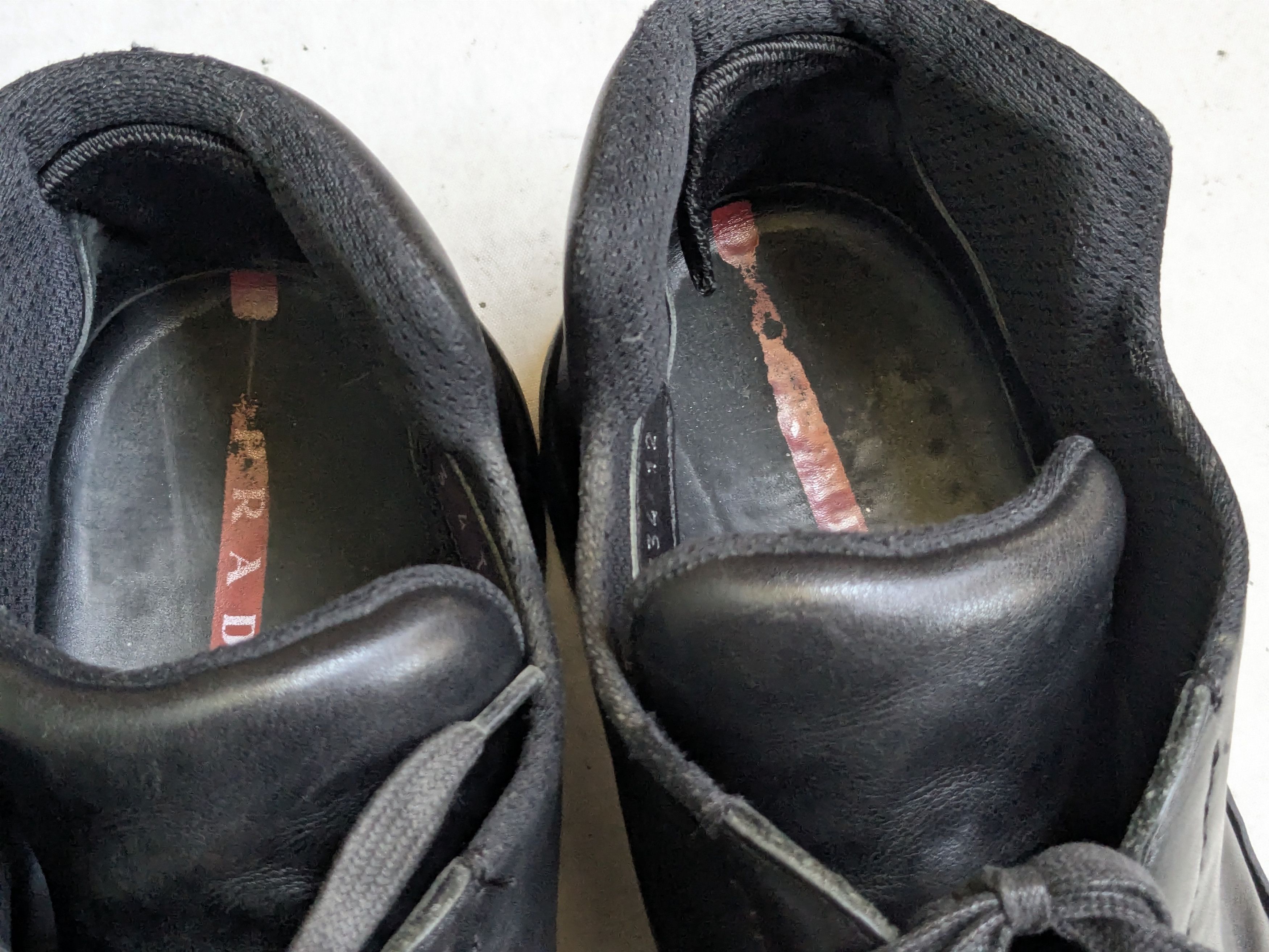 Prada Prada Sneakers Black 13 Leather Y2K Platform Vibram Size US 13 / EU 46 - 5 Thumbnail