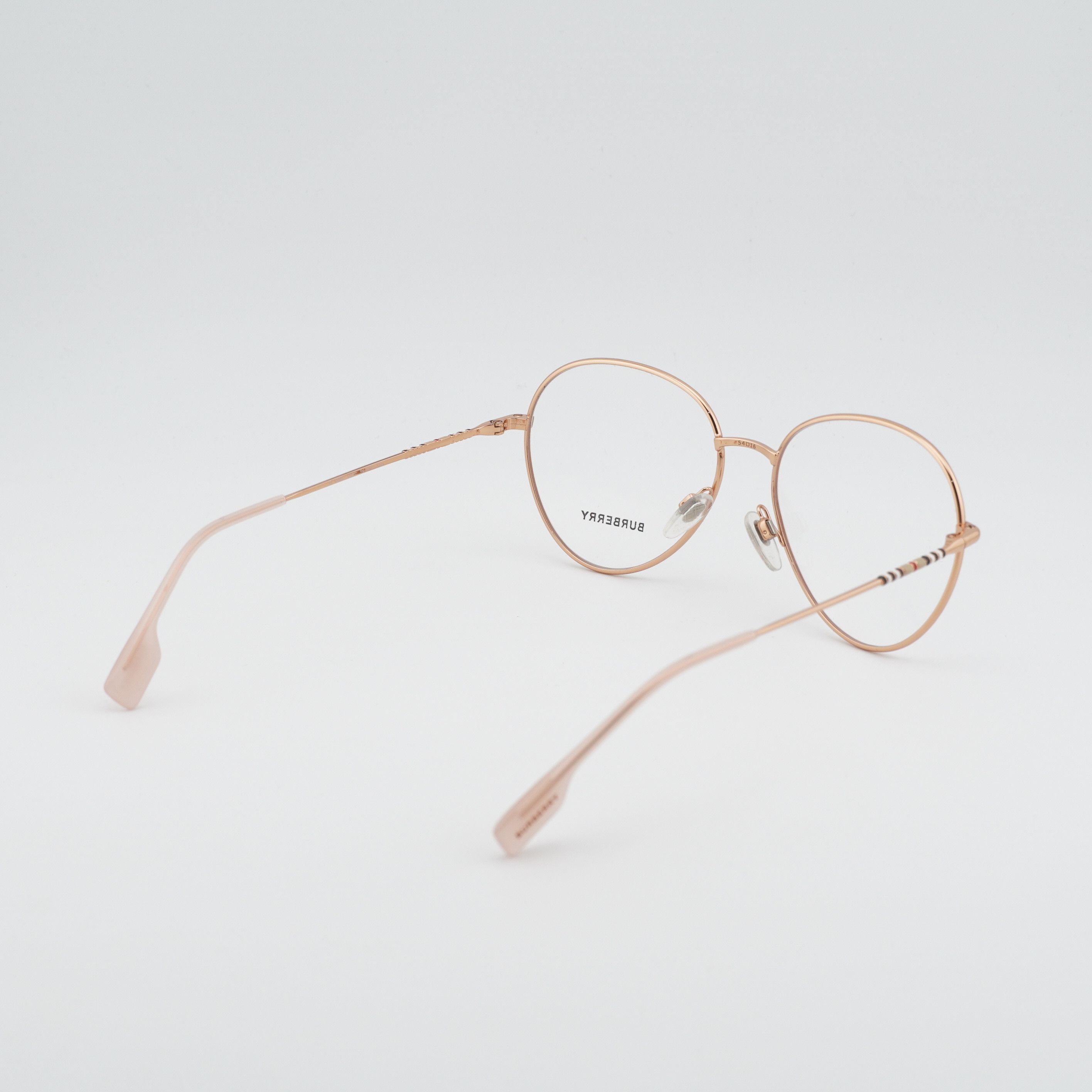 Burberry Burberry BE1366 1337 Eyeglasses Gold 54mm Aviator Frame Size ONE SIZE - 7 Thumbnail