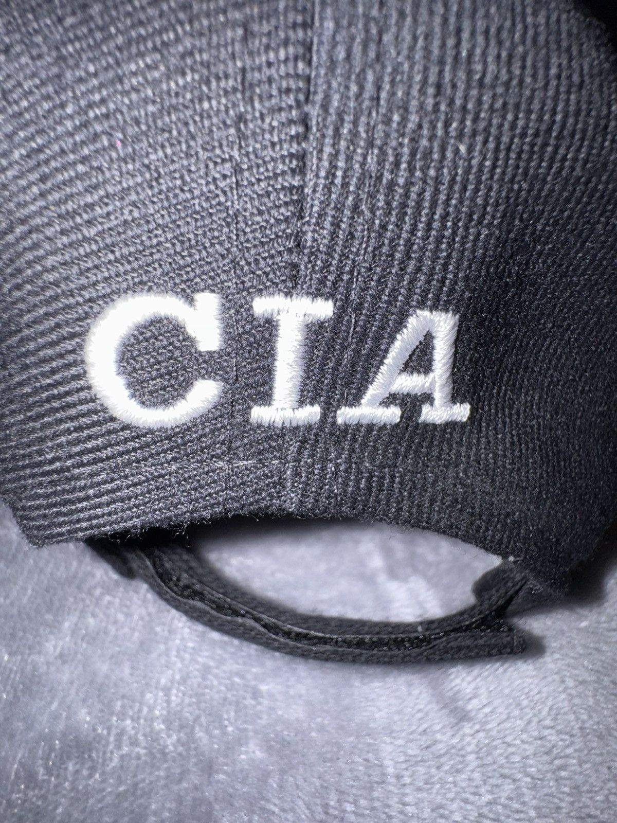 Other CIA Hat – Black Adjustable Cap – Embroidered Letters Size ONE SIZE - 3 Thumbnail