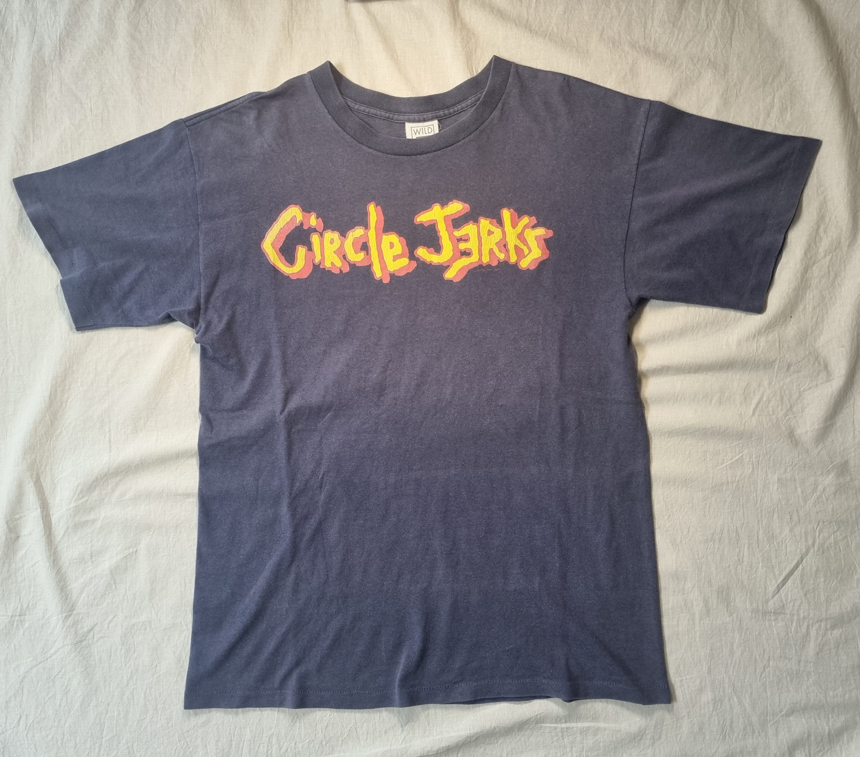 image of Band Tees 90's Circle Jerks Tee in Navy, Men's (Size Large)