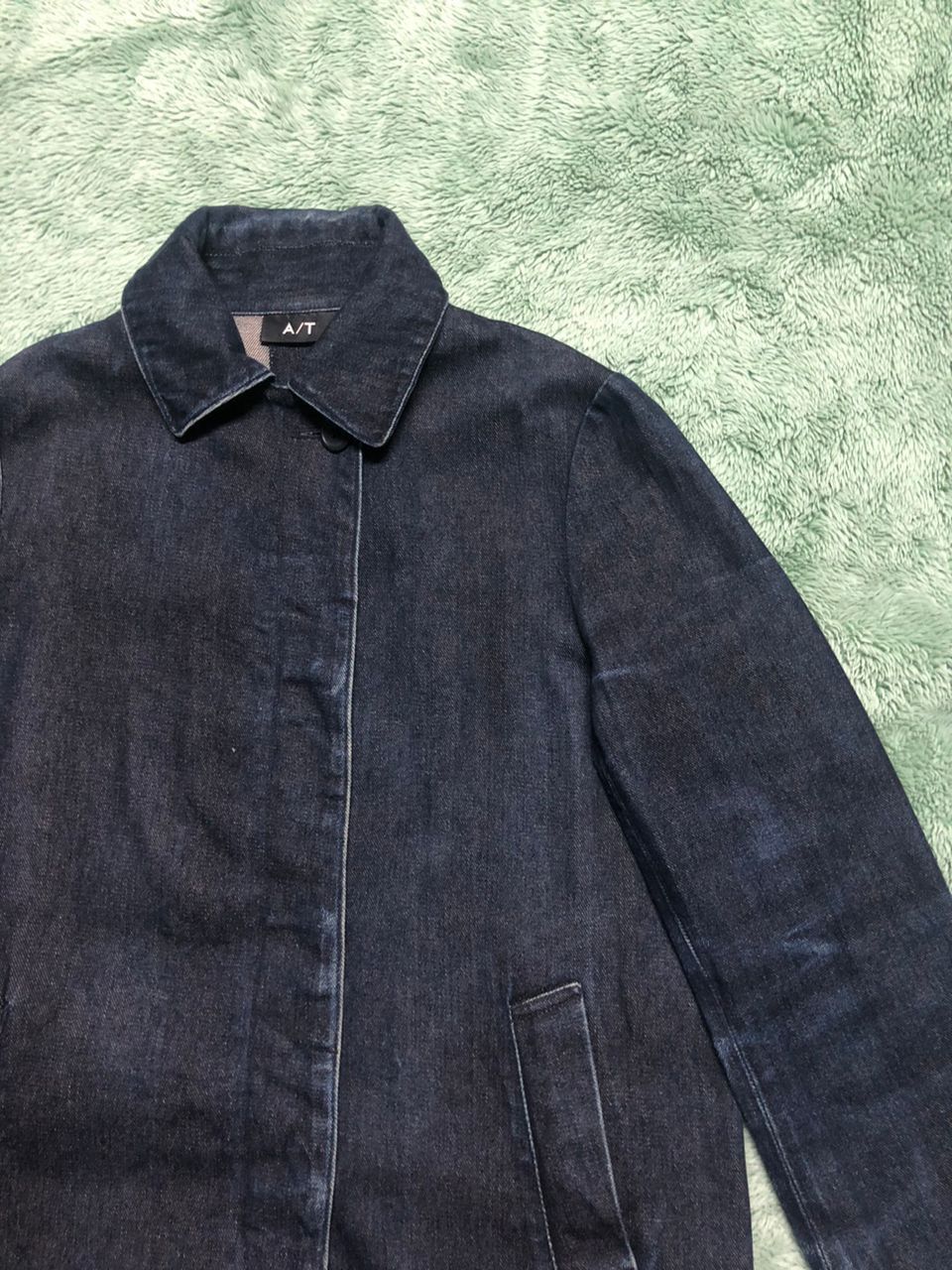 ATSURO TAYAMA × Denim & Co. × Japanese Brand VINTAGE A/T ATSURO TAYAMA DENIM COAT JACKET DISTRESSED FADED Size M / US 6-8 / IT 42-44 - 4 Thumbnail