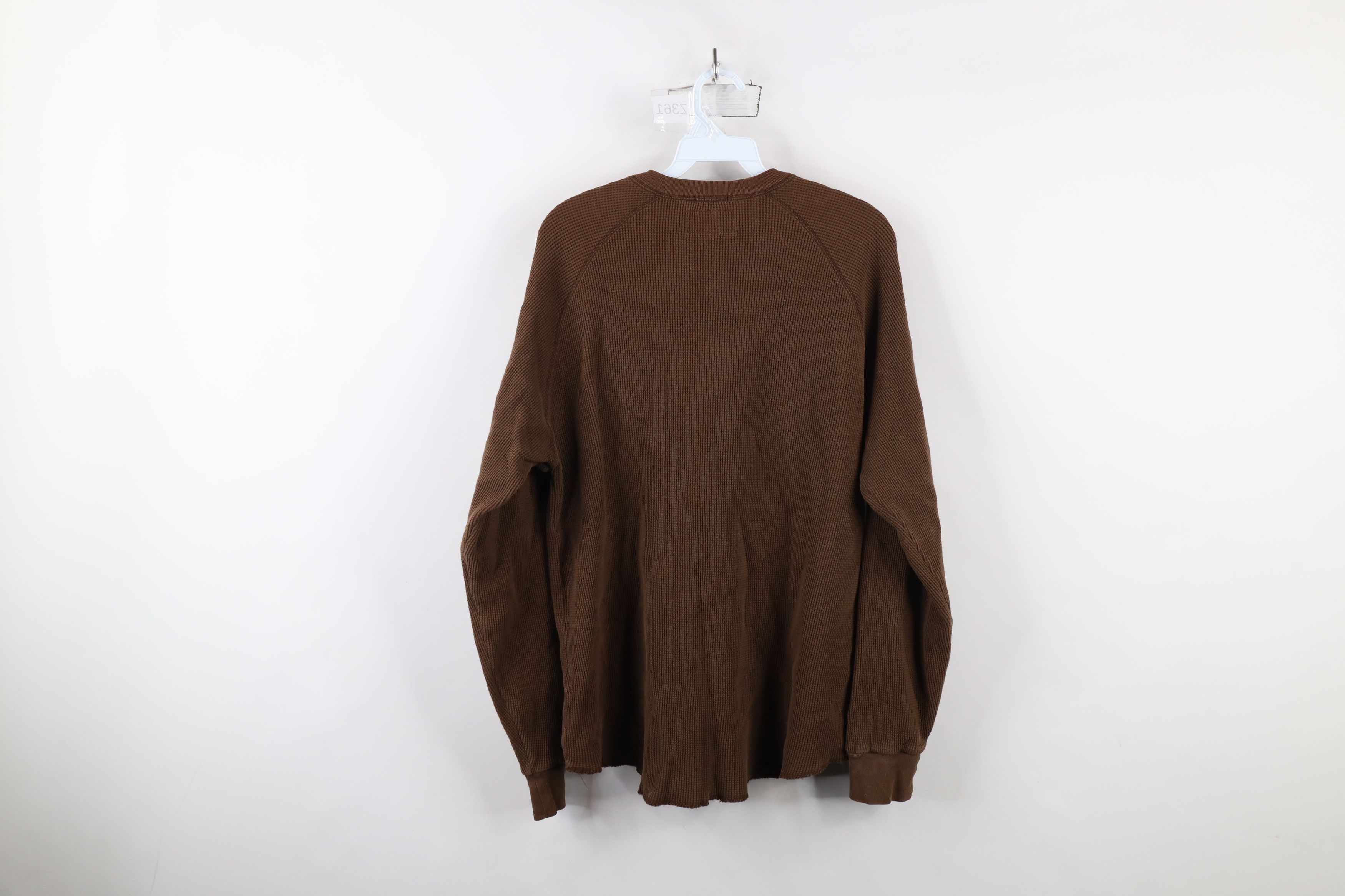 American Eagle Outfitters × Vintage Vintage American Eagle Outfitters Waffle Knit Henley T-Shirt Size US L / EU 52-54 / 3 - 10 Thumbnail