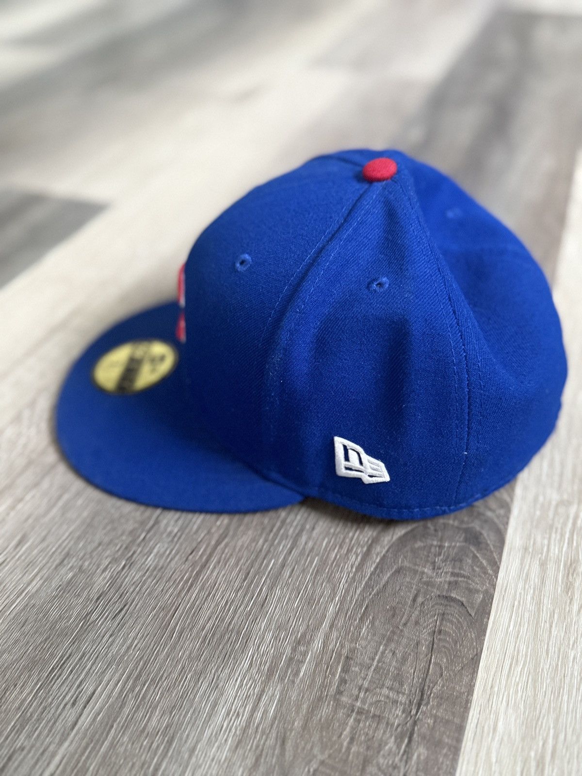 MLB × Vintage New Era Chicago Cubs Fitted Hat Size 7 1/2 59FIFTY MLB Cap Size 34 - 6 Thumbnail