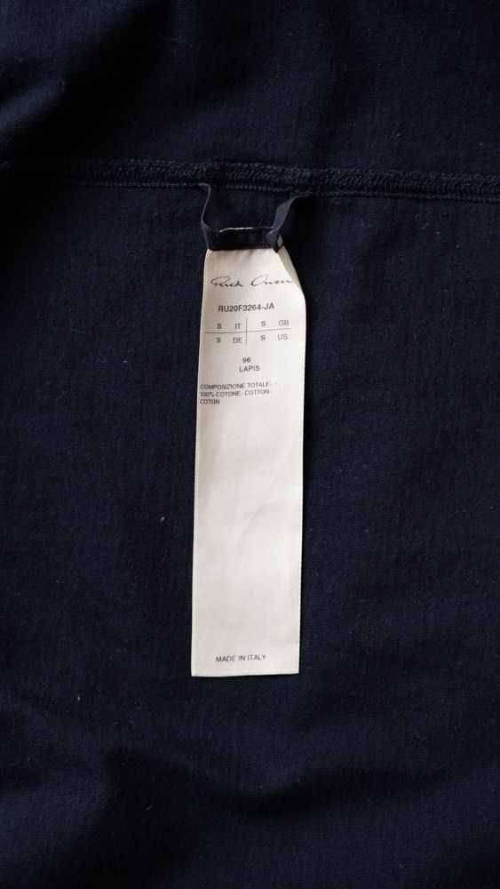 Rick Owens Rick Owens PERFORMA FW20 LEVEL T Long Sleeve T-Shirt Navy S Size US S / EU 44-46 / 1 - 11 Thumbnail