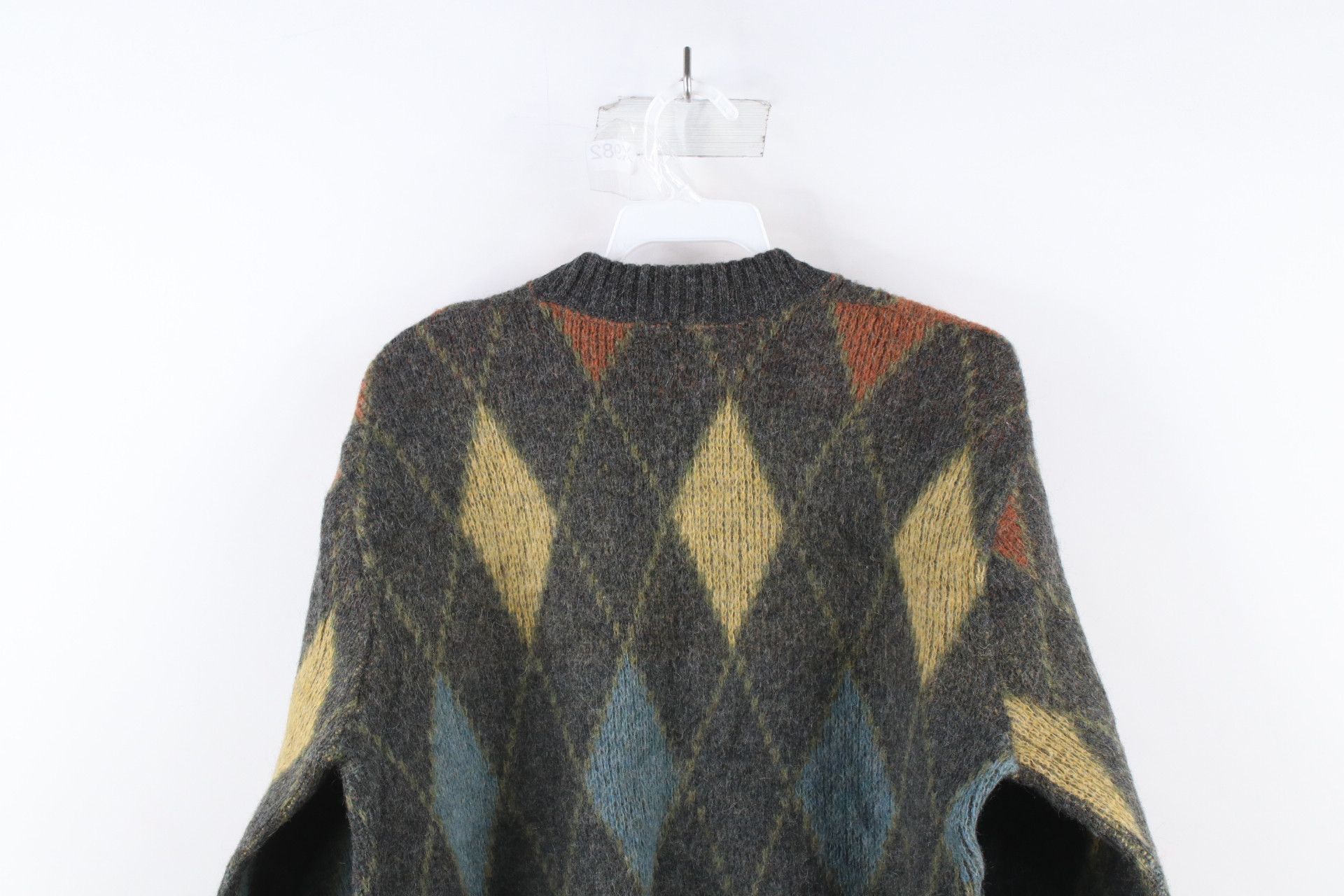 Vintage Vintage 50s 60s Streetwear Knit Argyle Diamond Sweater USA Size US M / EU 48-50 / 2 - 6 Thumbnail