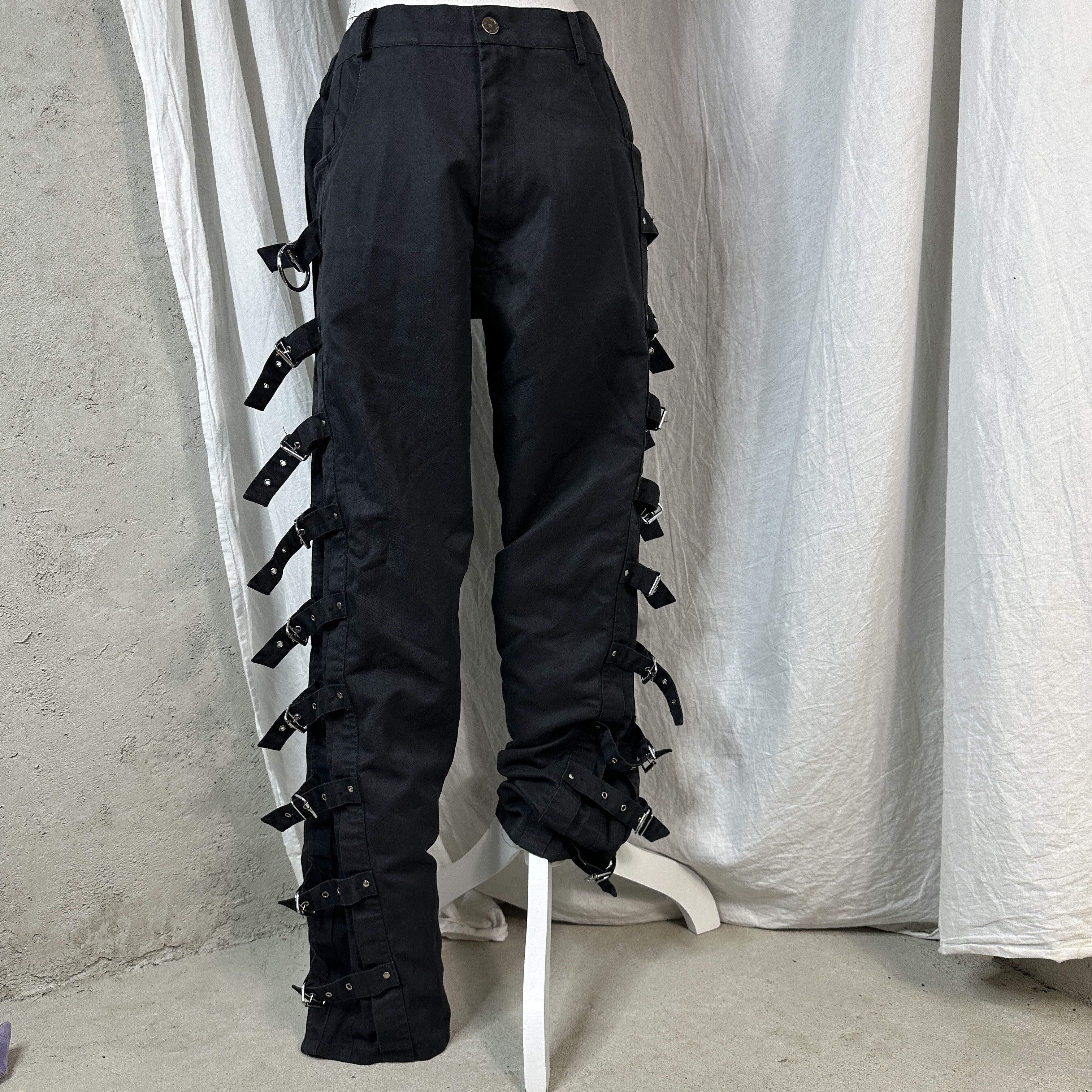 Vintage Goth Vintage Straps Trousers Size US 34 / EU 50 - 4 Thumbnail