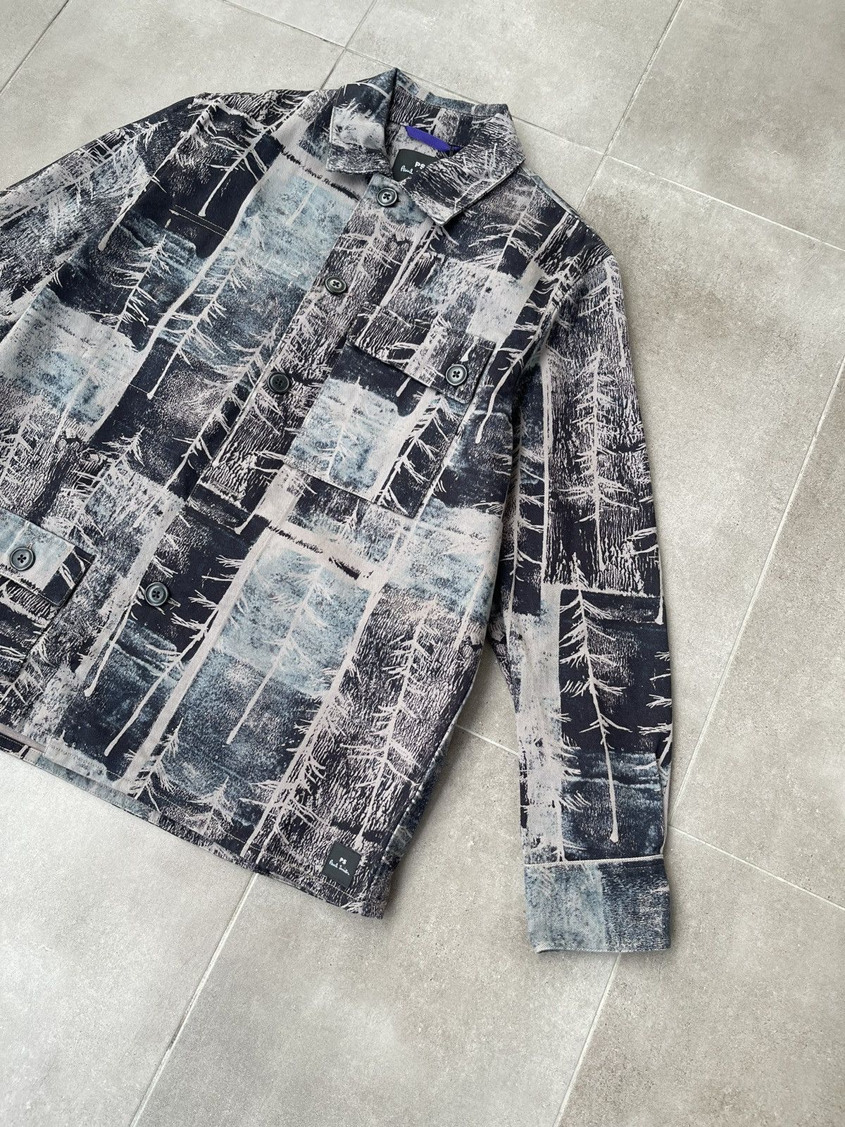Paul Smith !DS! FW22 Paul Smith Grey Forest Summer Overshirt Jacket Size US M / EU 48-50 / 2 - 9 Thumbnail