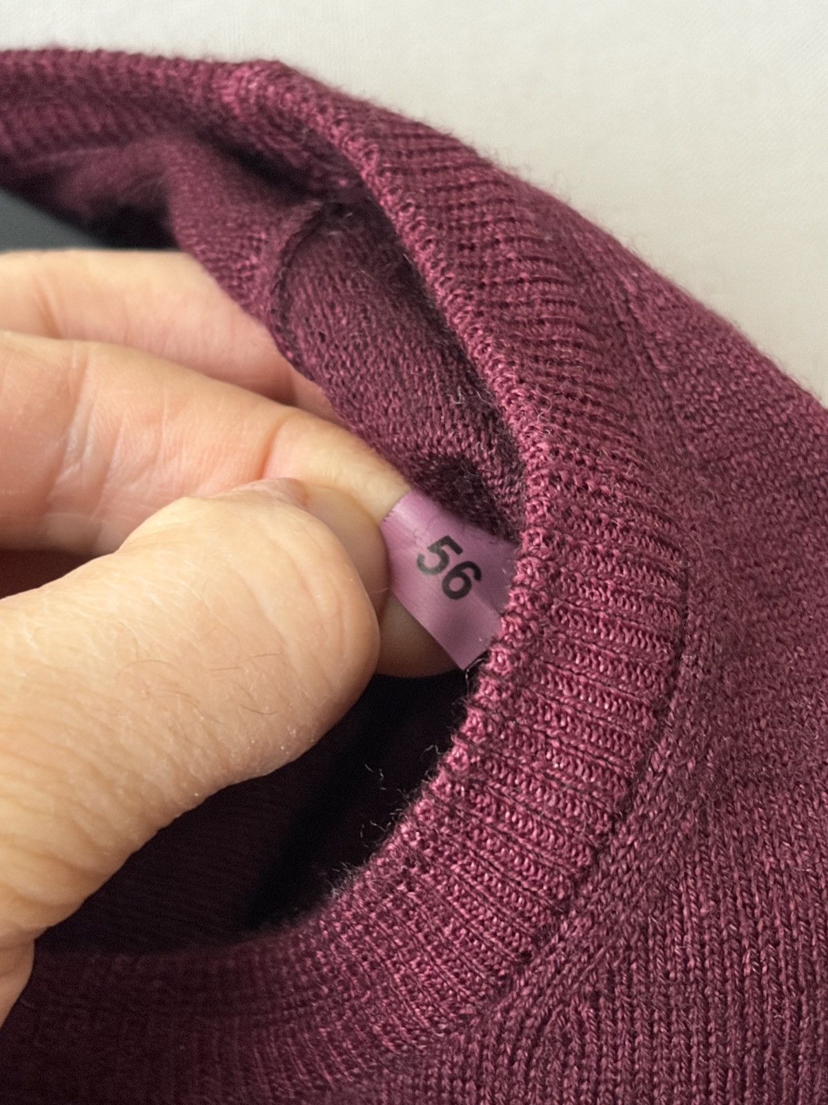Gran Sasso Gran Sasso Burgundy Red Wool Sweater Pullover Size US XL / EU 56 / 4 - 9 Thumbnail