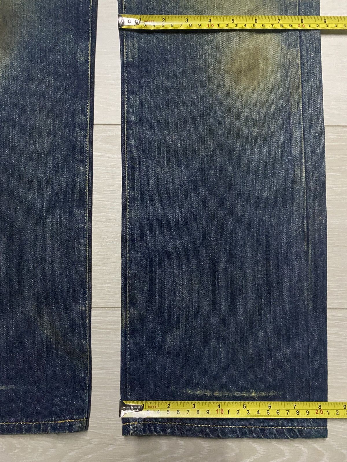 Martine Rose × Tommy Jeans Vintage Tommy Japan Mud Wash Distressed Loose Jeans Size US 32 / EU 48 - 20 Thumbnail