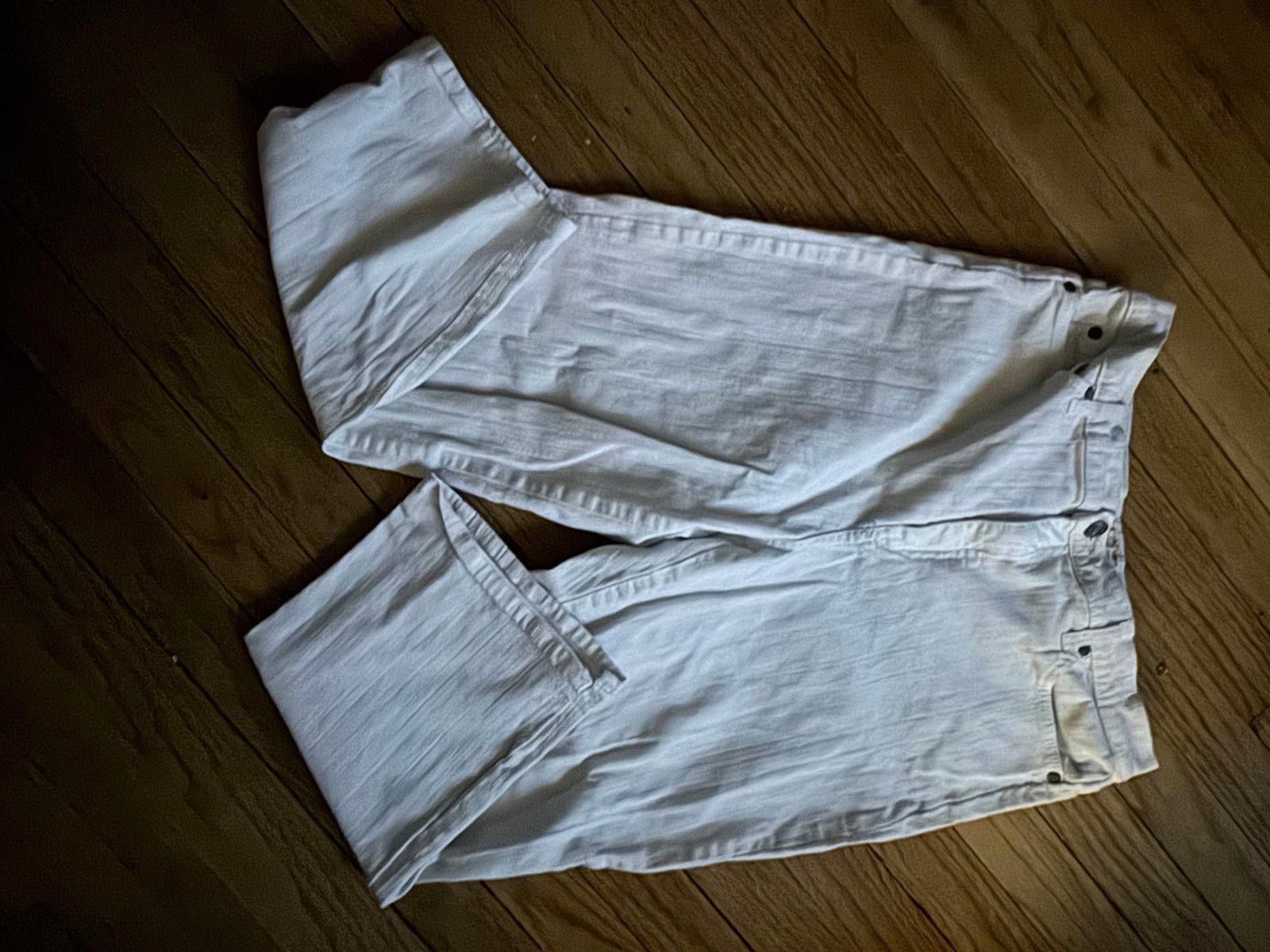 Designer White Skinny Jeans Women’s 12 Size 36" / US 14 / IT 50 - 1 Thumbnail