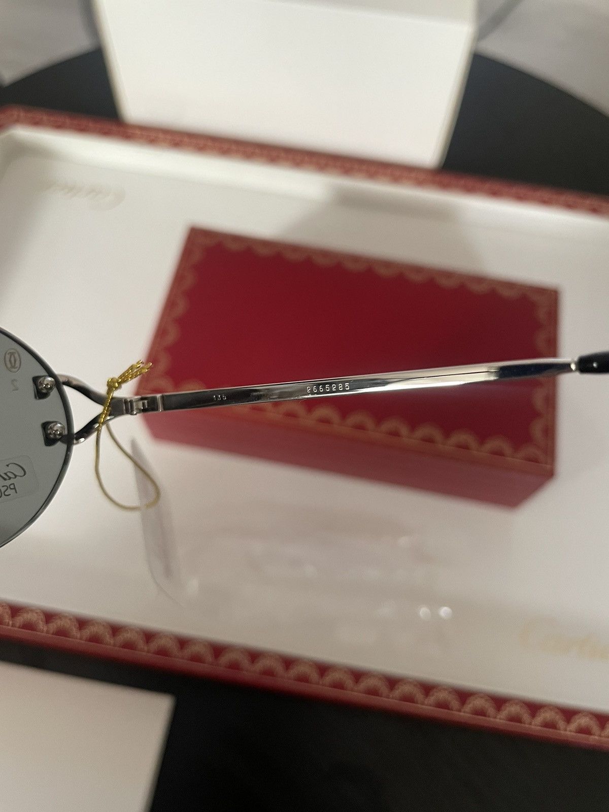 Cartier × Vintage Deadstock Vintage Cartier Scala Sunglasses (Full Set) Size ONE SIZE - 4 Thumbnail