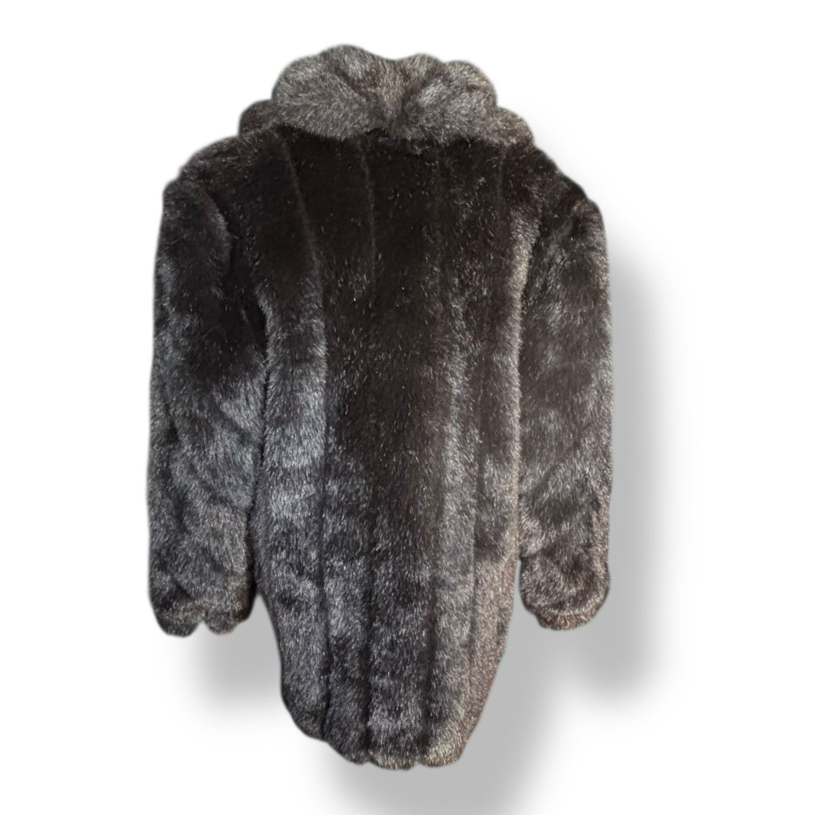 Vintage Vintage Monterey Fashions Black Faux Fur Coat Large USA Made Size L / US 10 / IT 46 - 7 Thumbnail