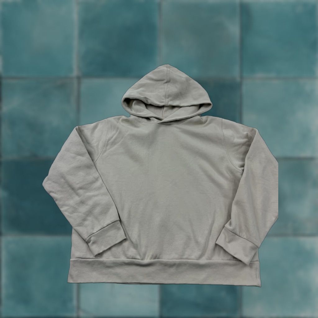 H&M H&M Hoodie Womens Large Beige Fleece Pullover Sweatshirt Basics Solid Casual Size L / US 10 / IT 46 - 1 Thumbnail