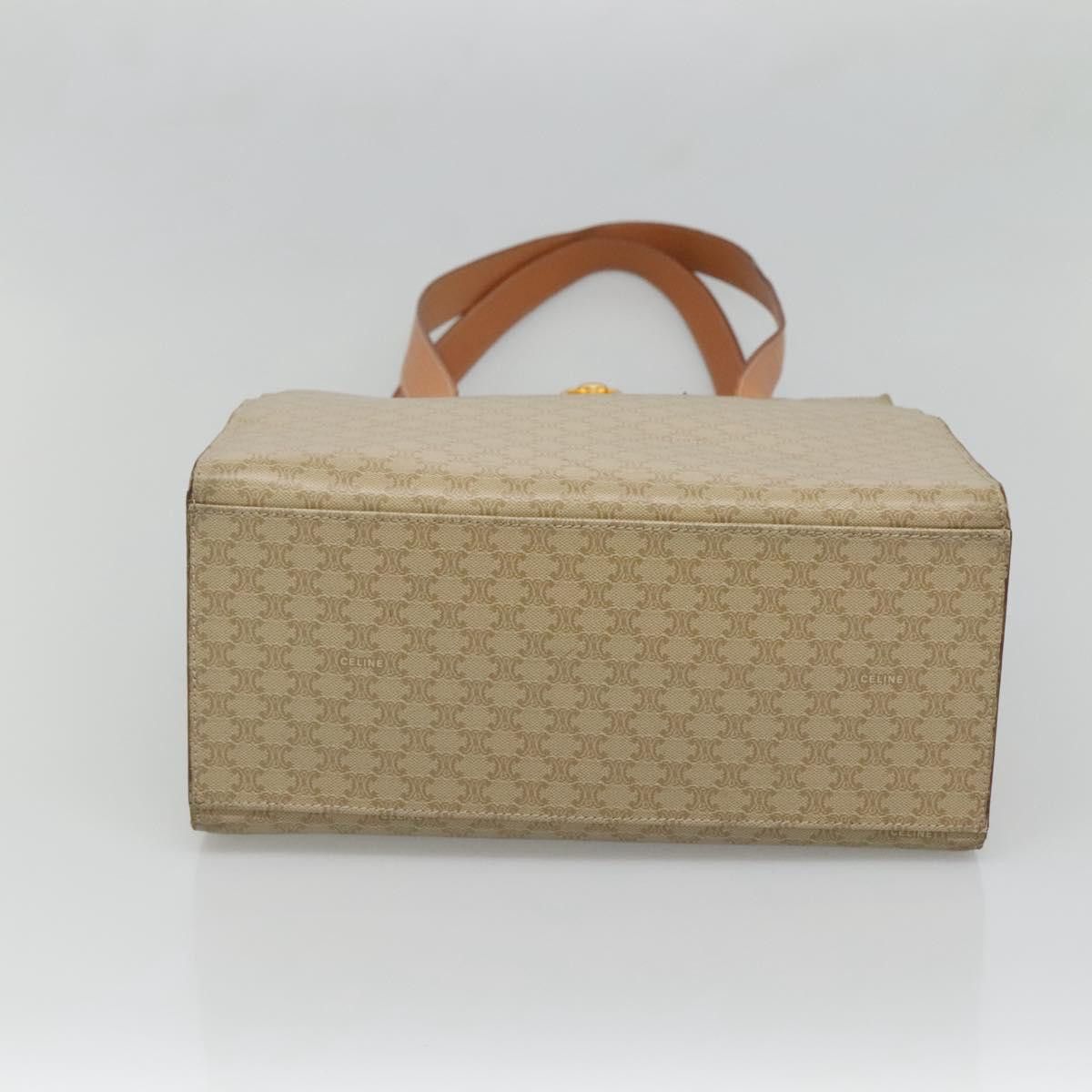 Celine CELINE Macadam Canvas Tote Bag Pvc Beige Gold Size ONE SIZE - 9 Thumbnail