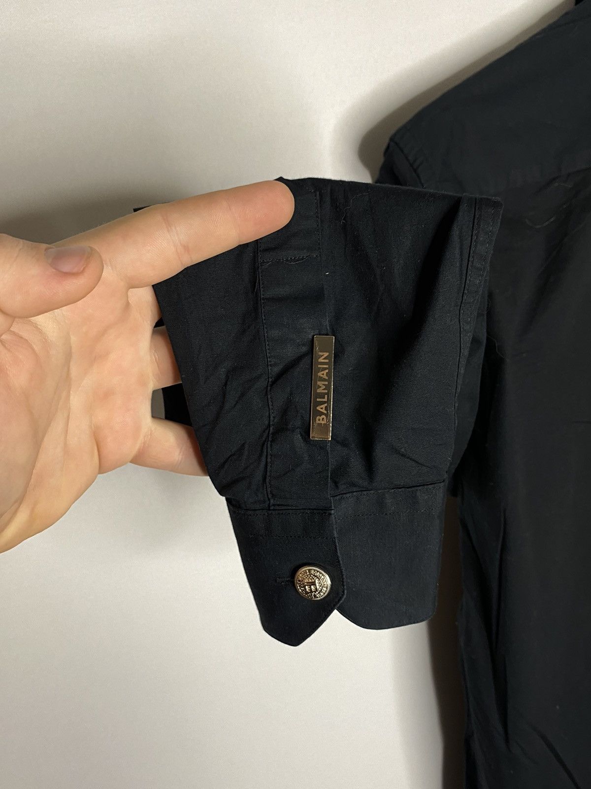 Balmain 💵Balmain Paris Luxury Shirt Long Sleeve💵 Size US M / EU 48-50 / 2 - 6 Thumbnail