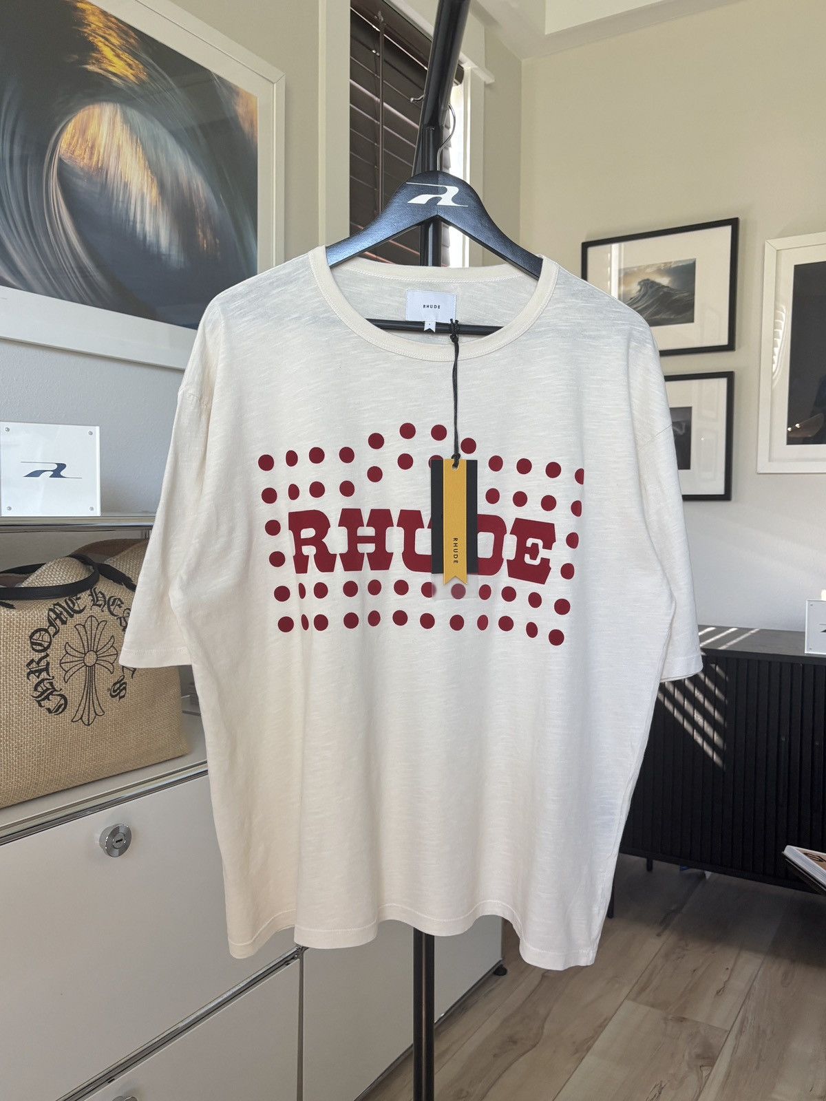 Rhude RHUDE WESTERN DOT LOGO TEE Size US L / EU 52-54 / 3 - 1 Thumbnail