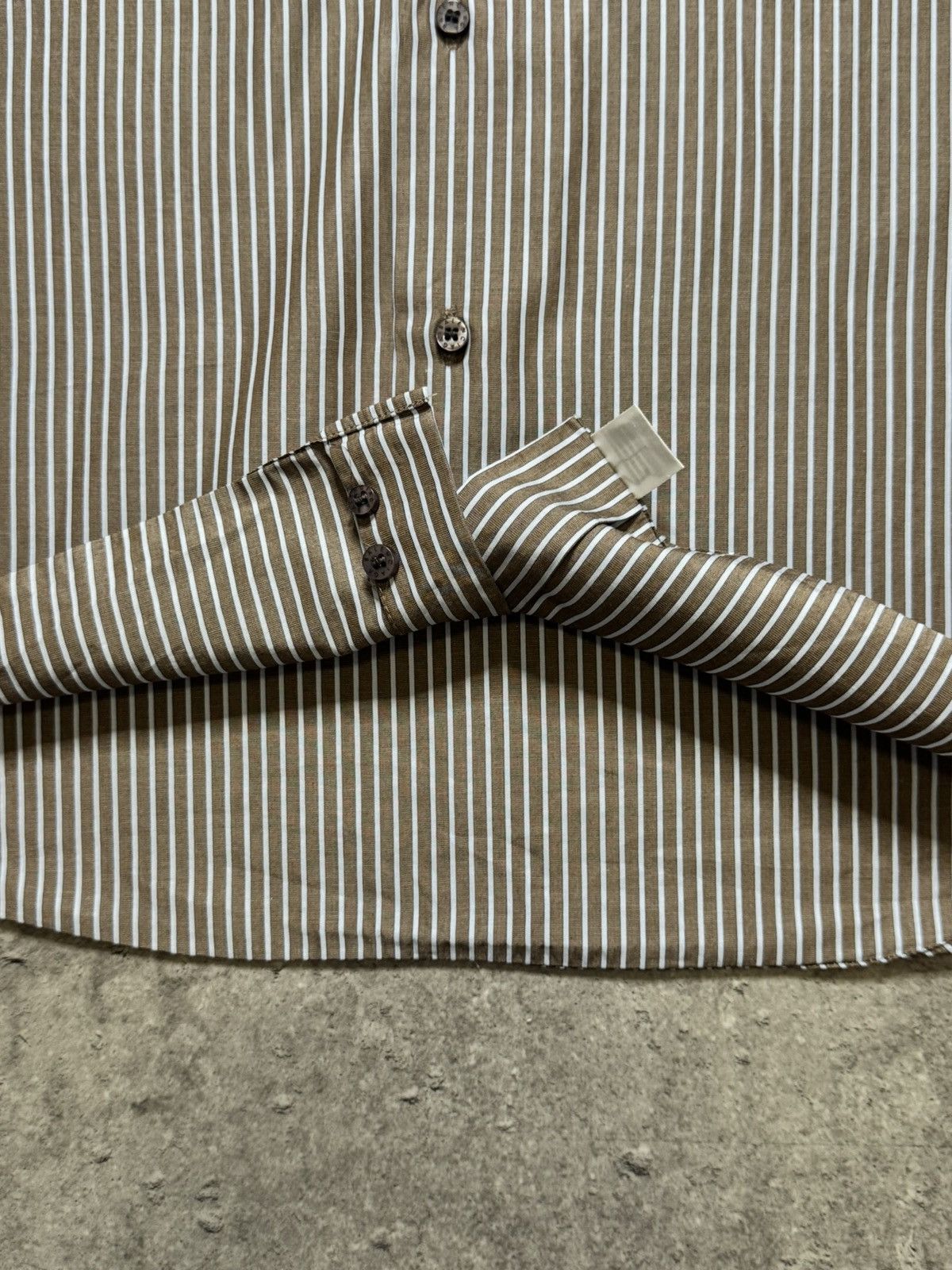 Balenciaga Vintage Balenciaga Striped Button Up Shirt Size US L / EU 52-54 / 3 - 11 Thumbnail
