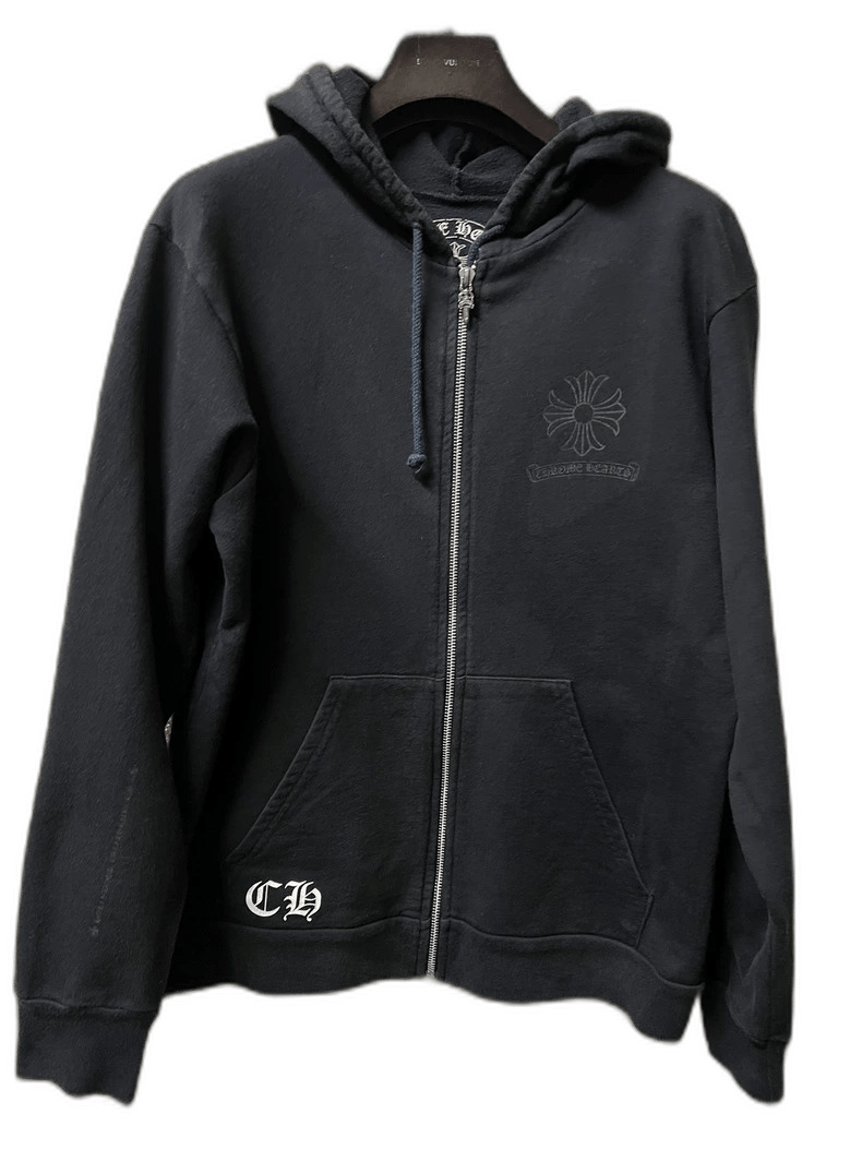 Chrome Hearts Zip-Up Hoodie Sweatshirt