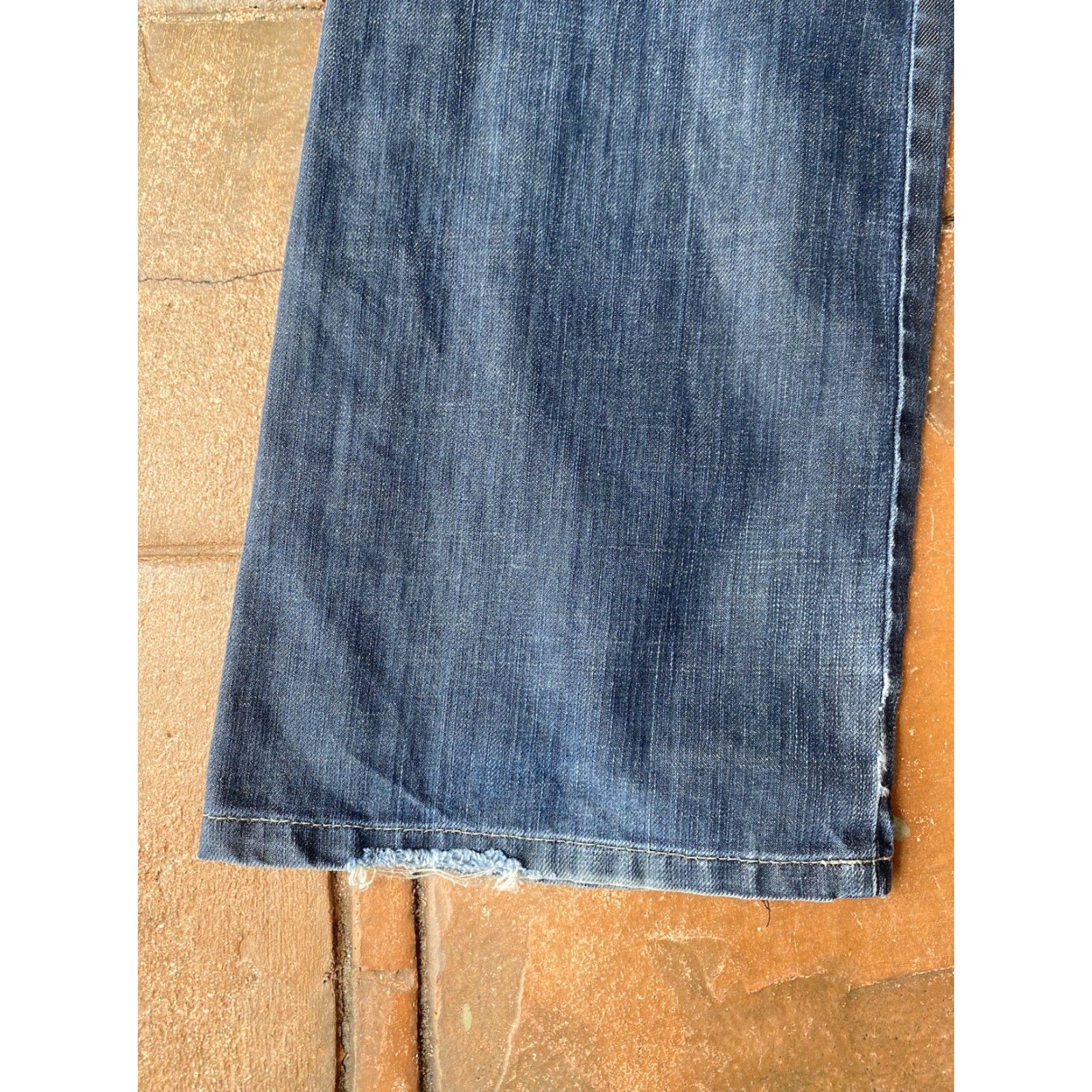 Vintage G Star Raw 3301 Jeans Men’s Straight Denim Blue Dark Wash 36 Button Fly 5-Pocket Regular Fit Size US 36 / EU 52 - 5 Thumbnail