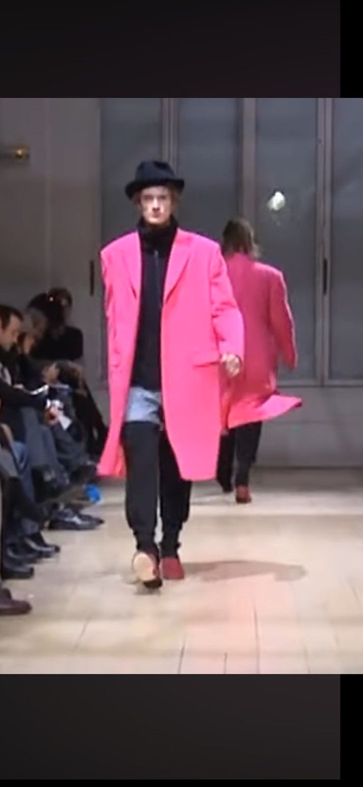 Yohji Yamamoto YYPH 🇯🇵 Pink Wool Yuzen Dyed Wolf Reversible Chester coat 3 Size US L / EU 52-54 / 3 - 9 Thumbnail