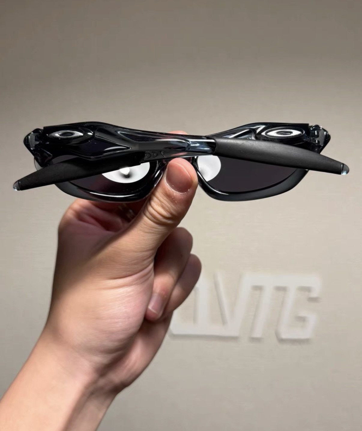Oakley OAKLEY UNKNOWN Transparent Black-Blue Sports Sunglasses K24 Size ONE SIZE - 5 Thumbnail