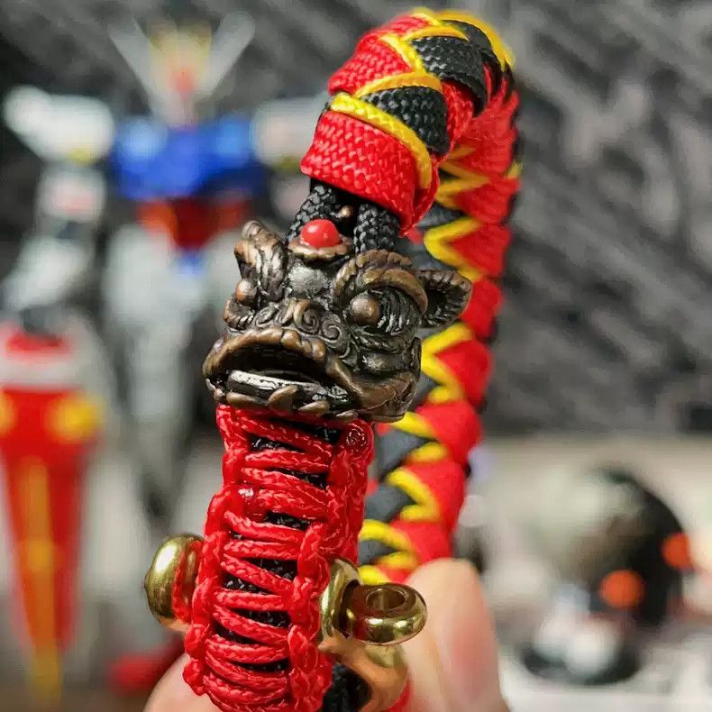 Handmade × Vintage Handmade Chinese Lion Paracord Bracelet Size ONE SIZE - 4 Thumbnail