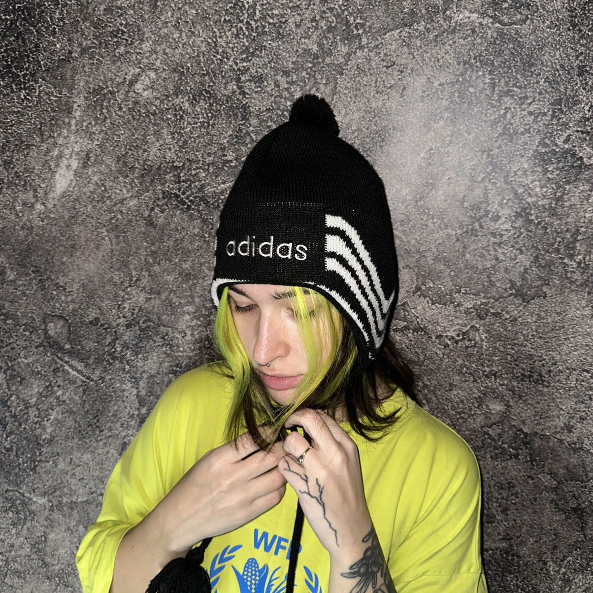 Adidas Vintage Very Rare Adidas Earflap Hat Size ONE SIZE - 1 Thumbnail