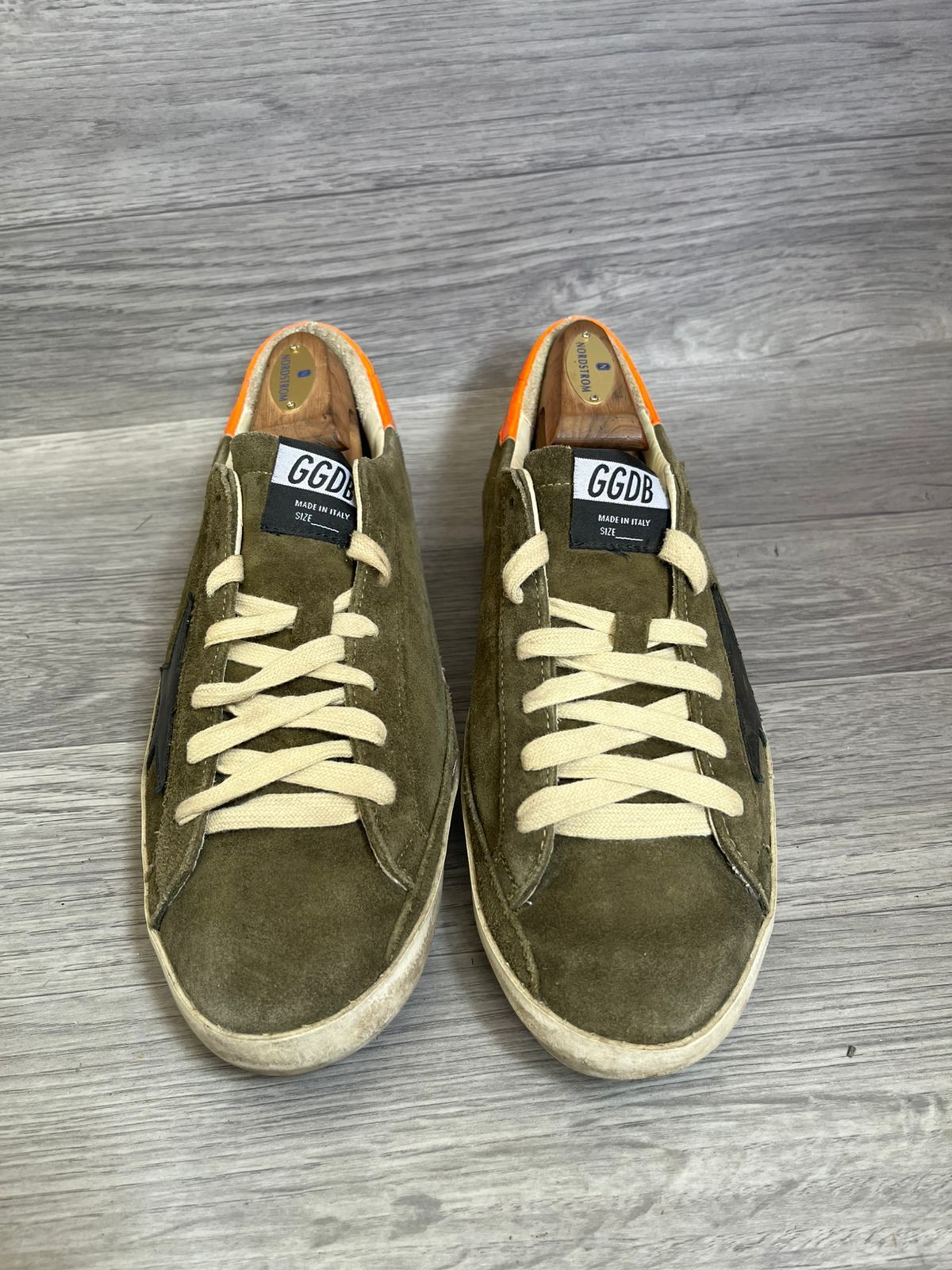 Golden Goose Golden Goose Superstar Green Suede Low Top Sneakers Sz 41 Size US 8 / EU 41 - 3 Thumbnail