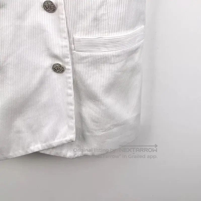 Chanel Chanel White Cotton Sleeveless Dress XS . Size XS / US 0-2 / IT 36-38 - 4 Thumbnail