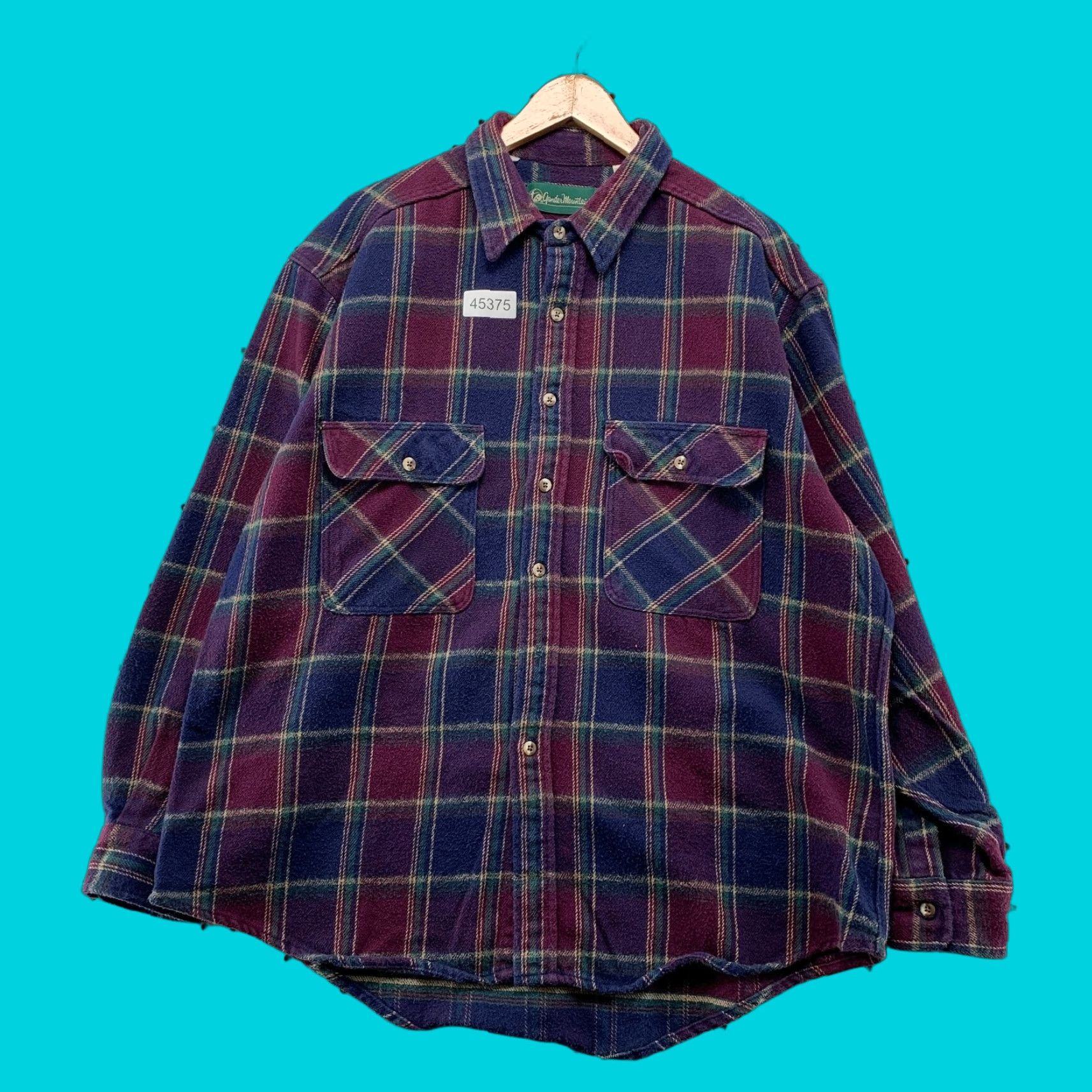 Vintage VINTAGE Gander Mountain Button Shirt Mens XL Purple Plaid Heavyweight Outdoor Shirt Mens XL Purple Plaid Heavyweight Outdoor Size US XL / EU 56 / 4 - 1 Thumbnail