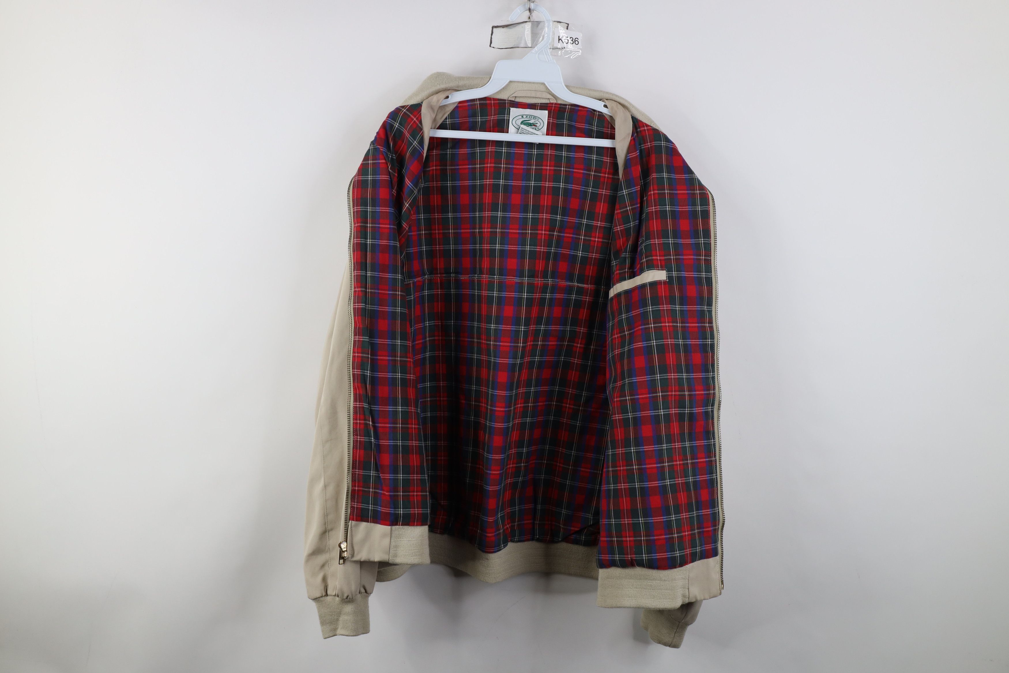 Lacoste Vintage 80s Izod Lacoste Full Zip Cafe Racer Bomber Jacket Size US XL / EU 56 / 4 - 9 Thumbnail